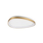 Candeeiro de teto LED IDEAL LUX Gemini em latão, 61 cm, 2700 K, com interruptor