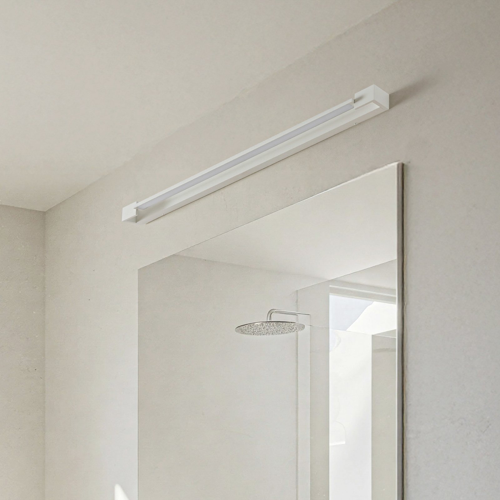 Arcchio Kinkiet LED Jora, 90 cm, biały, obrotowy, IP44