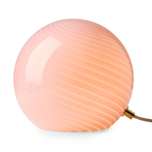 CANDY bordlampe, rosa, Ø 20 cm, glass, E14 – Halo Design