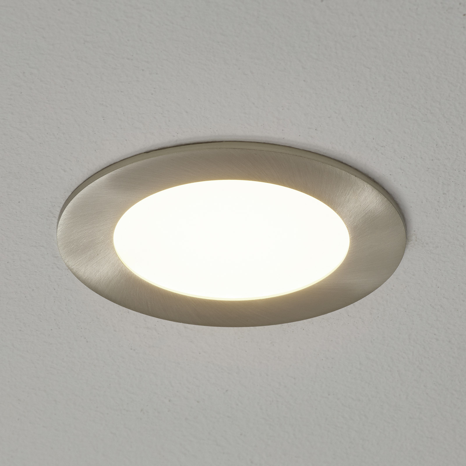 EGLO connect Fueva-C LED inbouwlamp nikkel 12cm