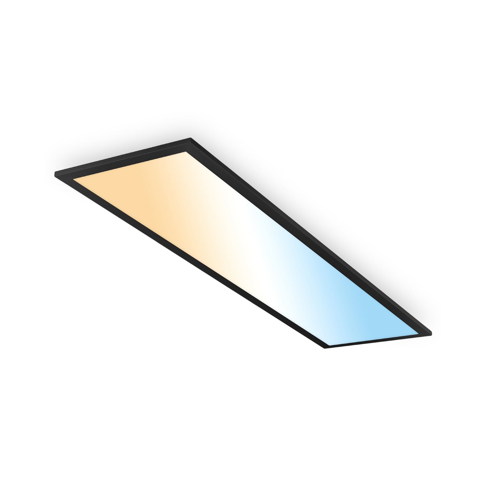 Piatto A LED panel, black, 100 x 25 cm, remote control, 12.6 W