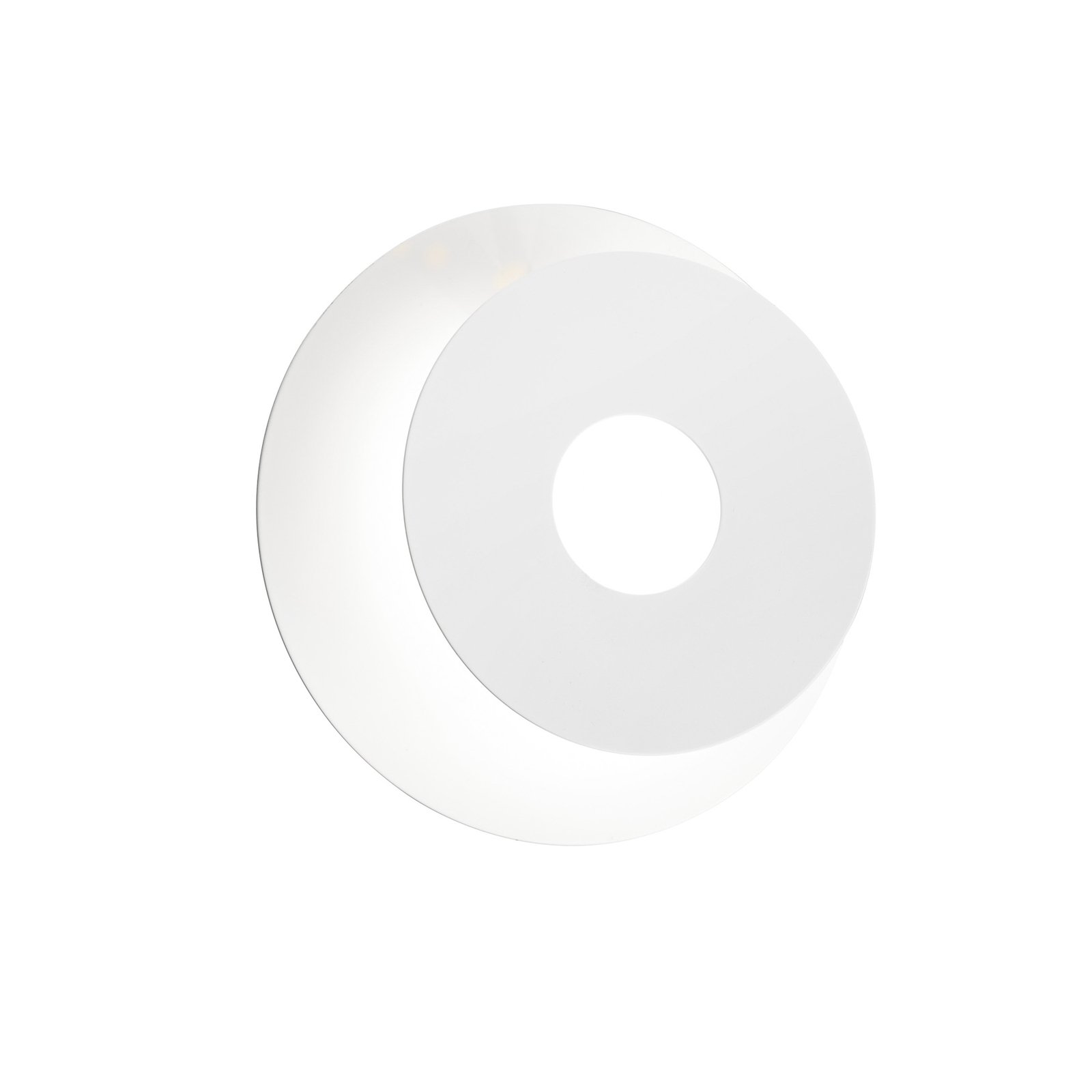 Nástenné LED svetlo Hennes, Ø 18 cm, biela
