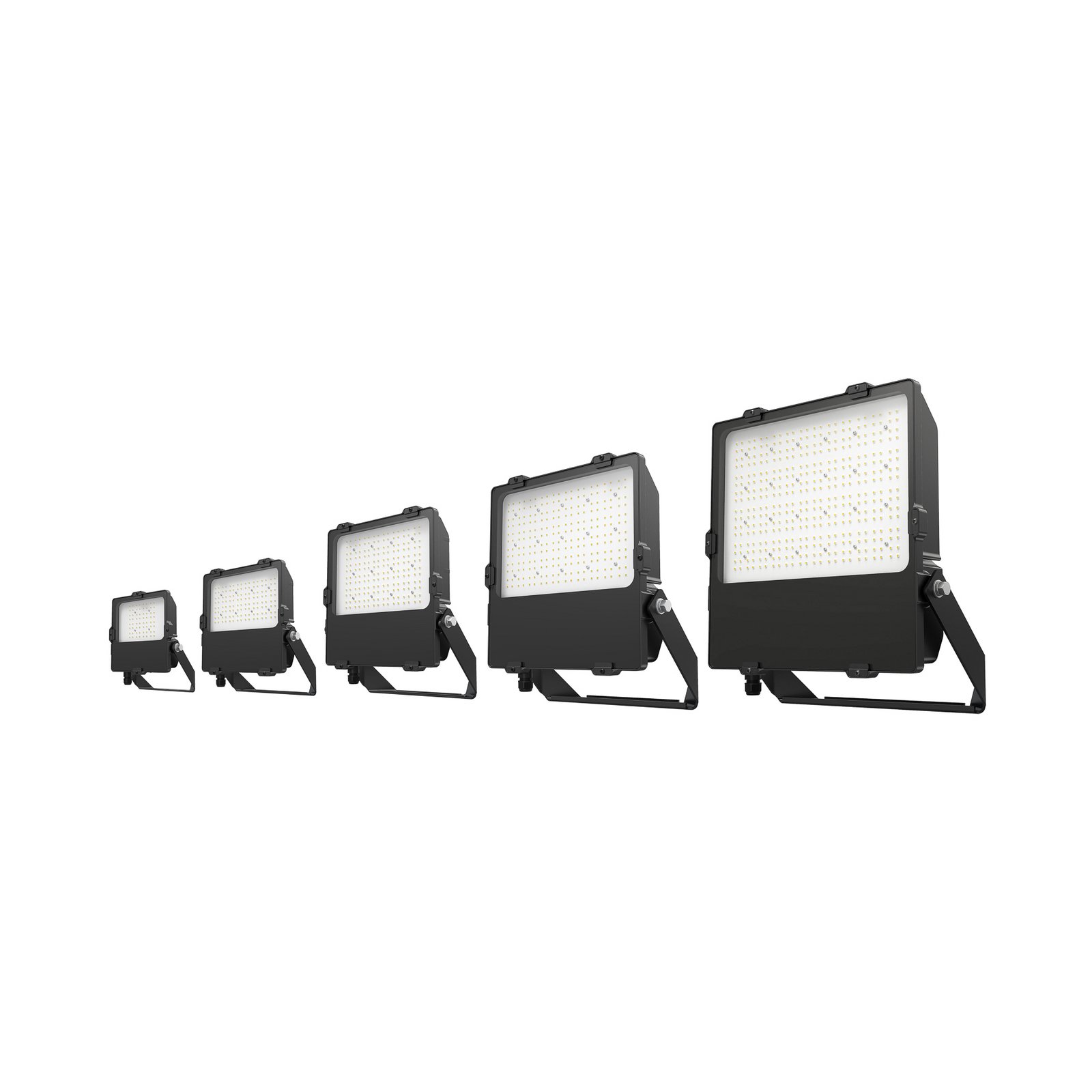 DOTLUX LED-Fluter LENSplus, 100 W, schwarz, Alu 5.000 K IP66