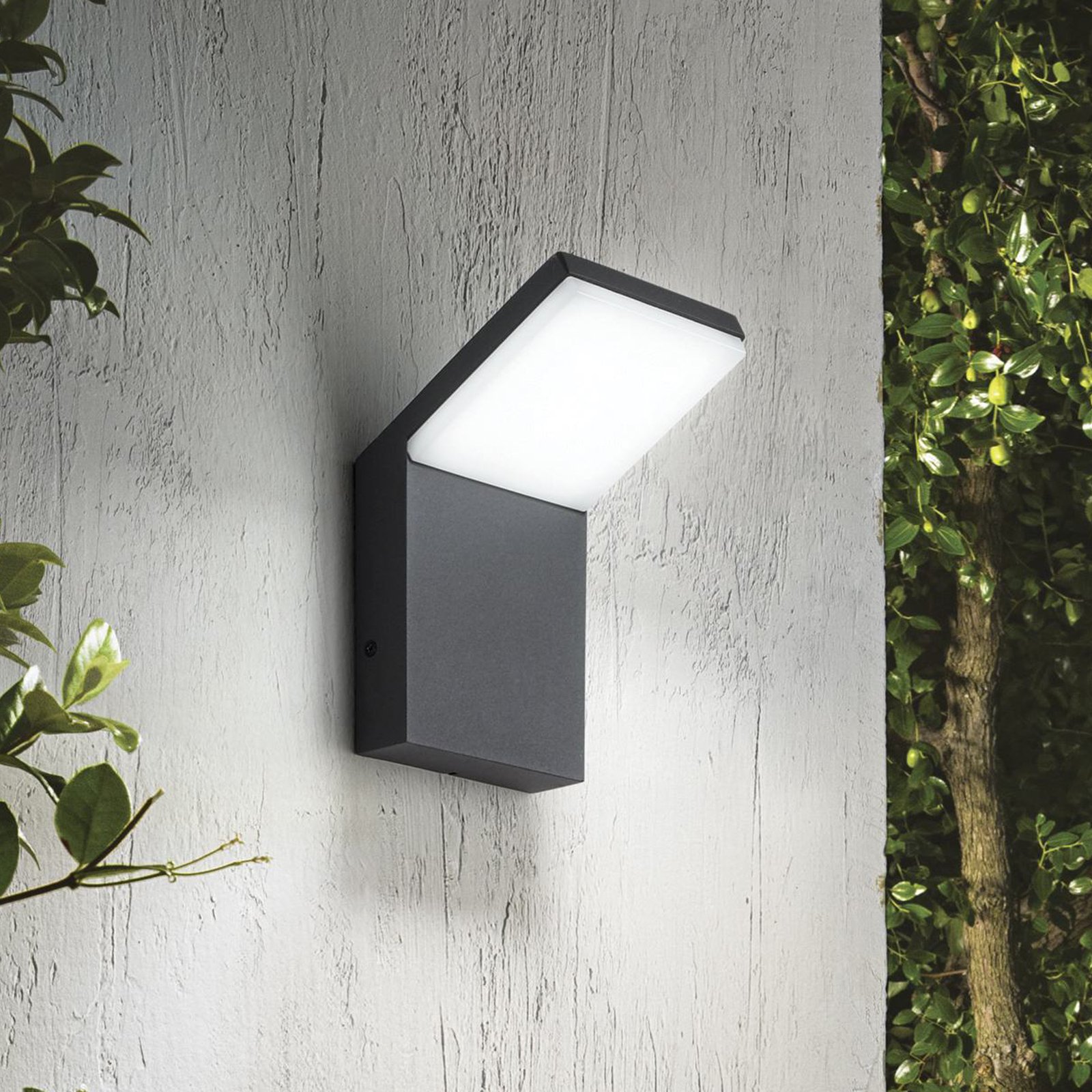 Ideal Lux udendørs væglampe Style antracit, aluminium, 4.000 K