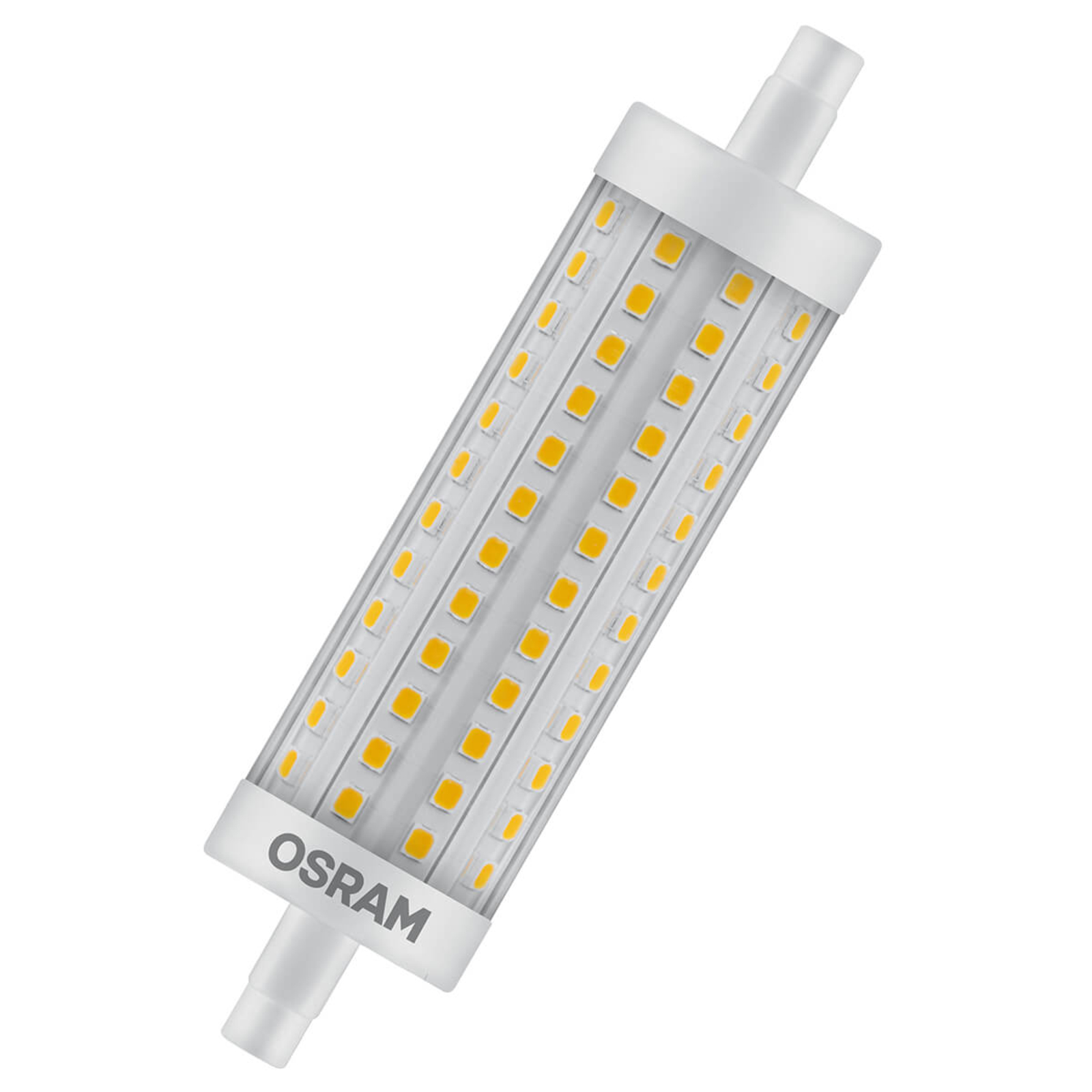OSRAM-LED-putkilamppu R7s 15W 11,8cm 827 himmennys