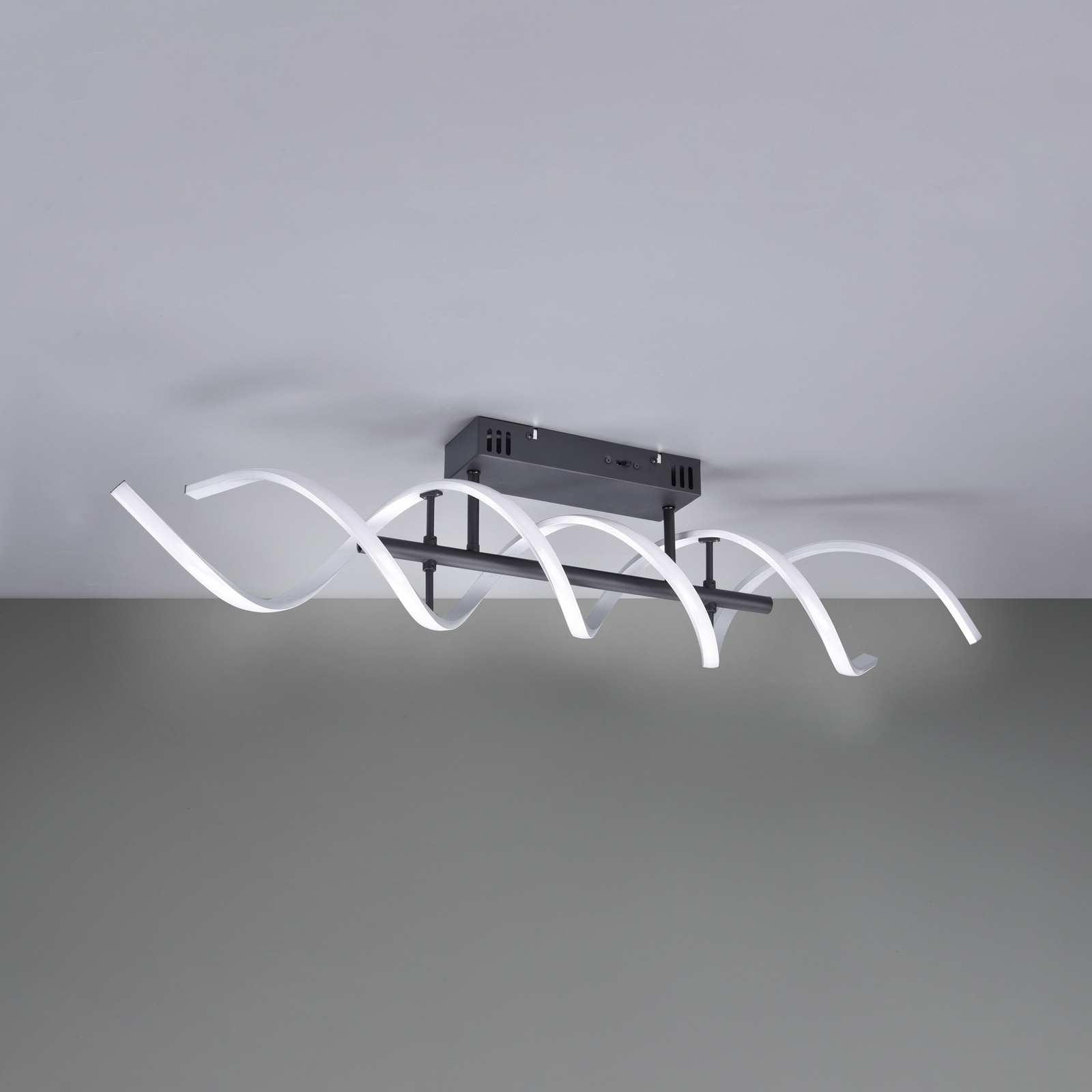 Sequence LED ceiling light, dimmable, CCT, aluminium