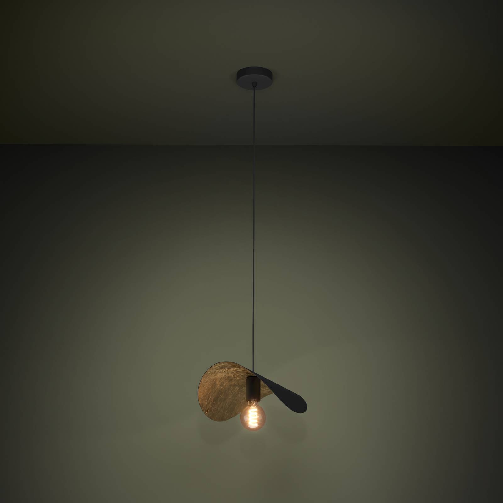 EGLO Stars Of Light Żyrandol Saceda L. 41cm czarny/złoty