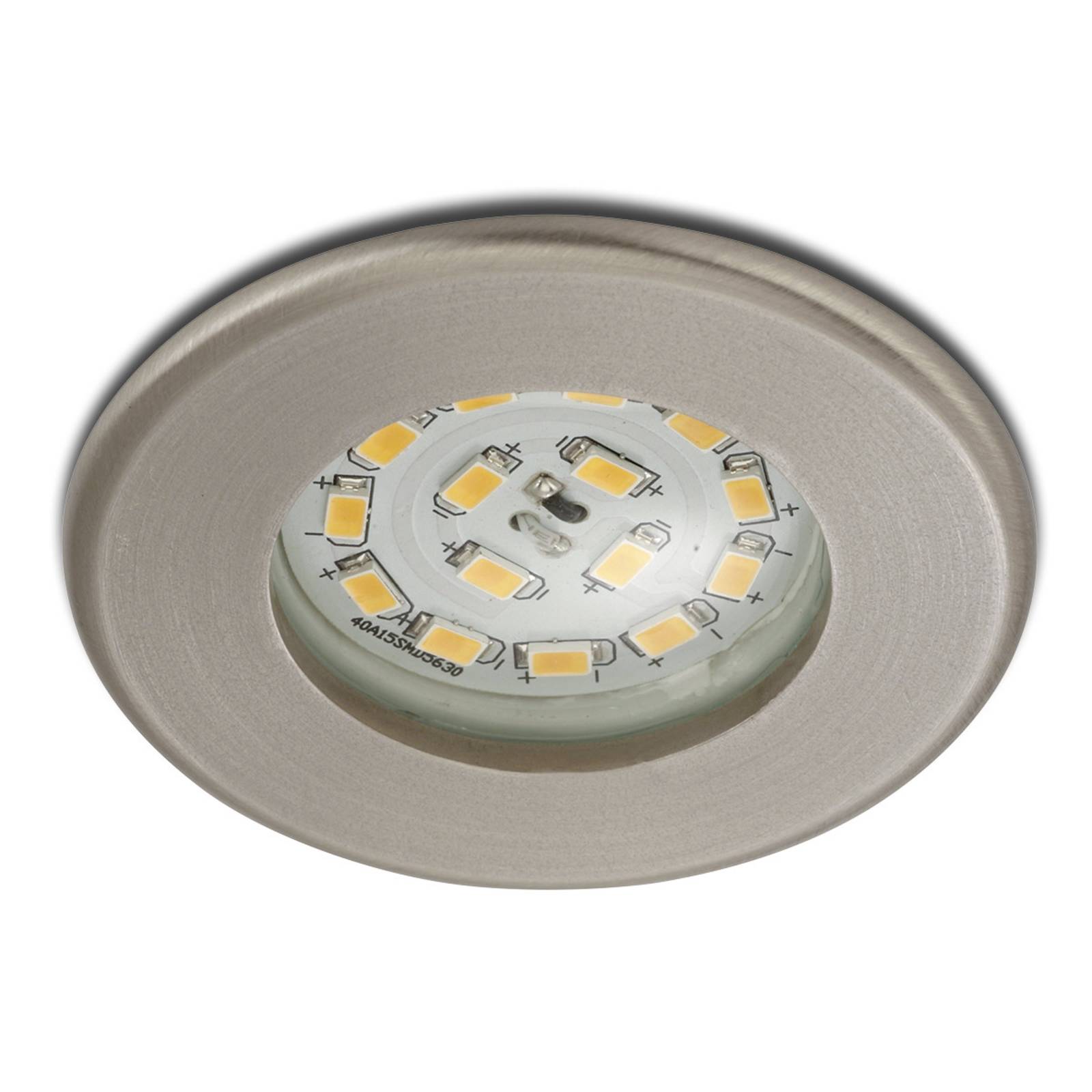 Briloner Spot encastré LED Nikas IP44 nickel