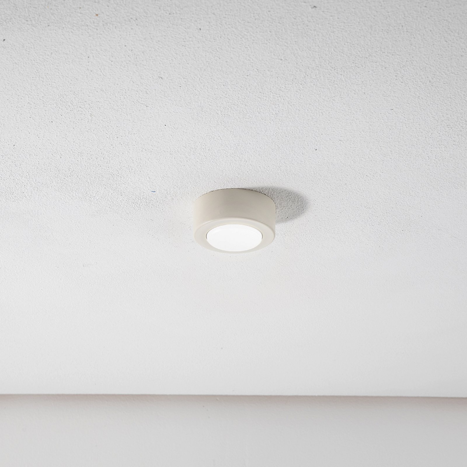 Spot pour plafond SPOT 53, blanc crème, Ø 11,5 cm, métal, GX53