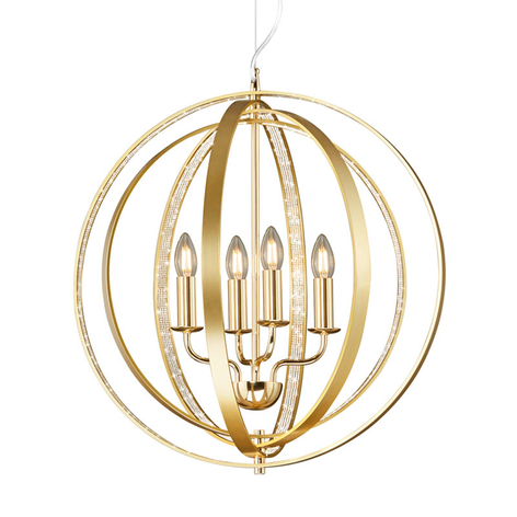 Très belle suspension Candela en laiton