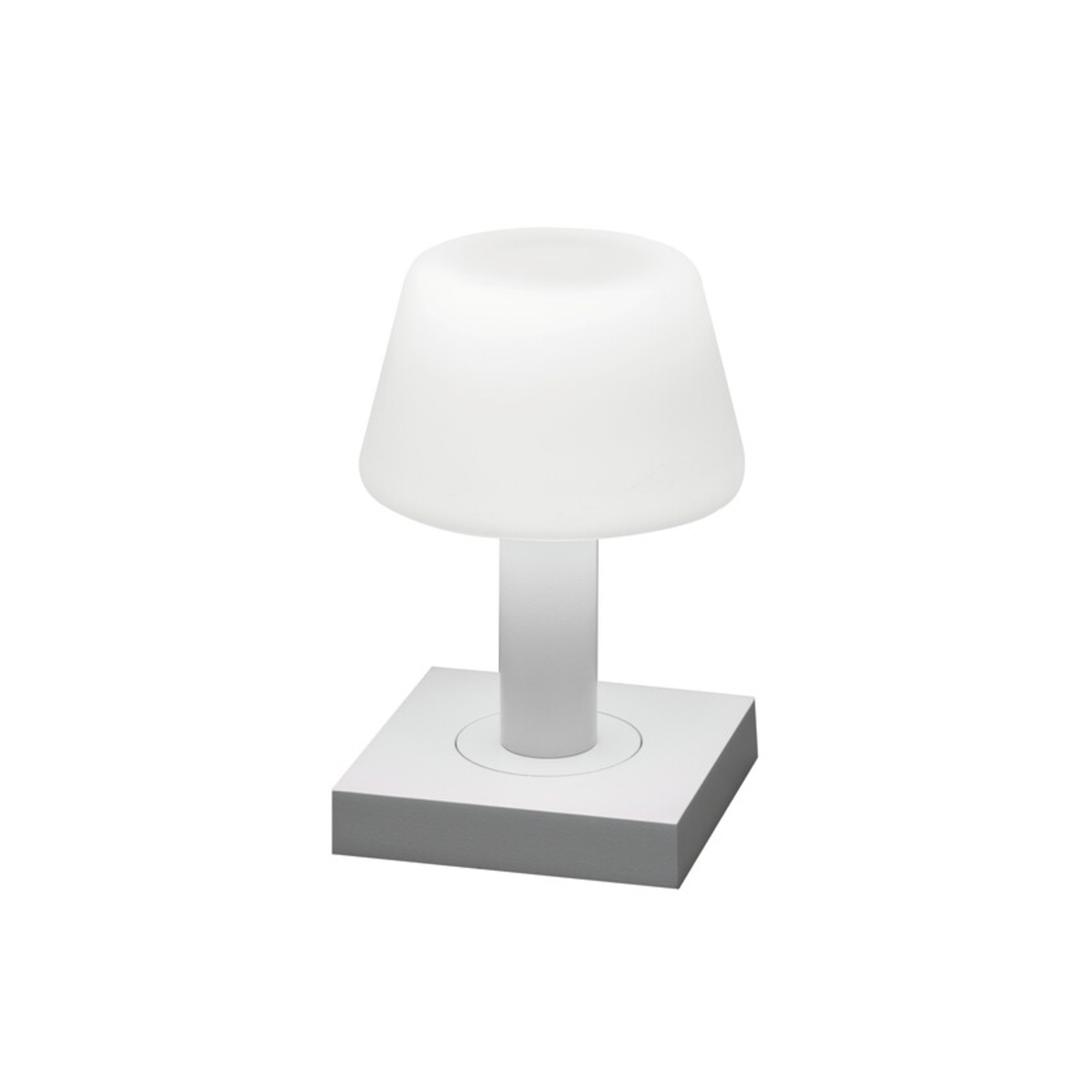 Lampe table LED Monaco, batterie, blanche