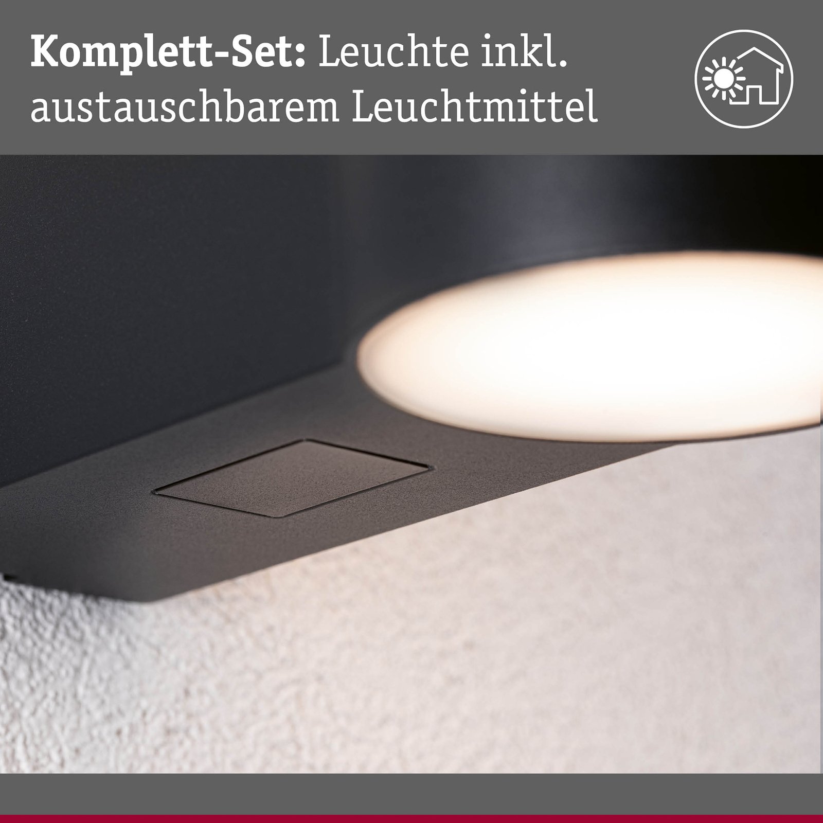 Sienna Outdoor Wall Lamp SWR Anthracite - Paulmann