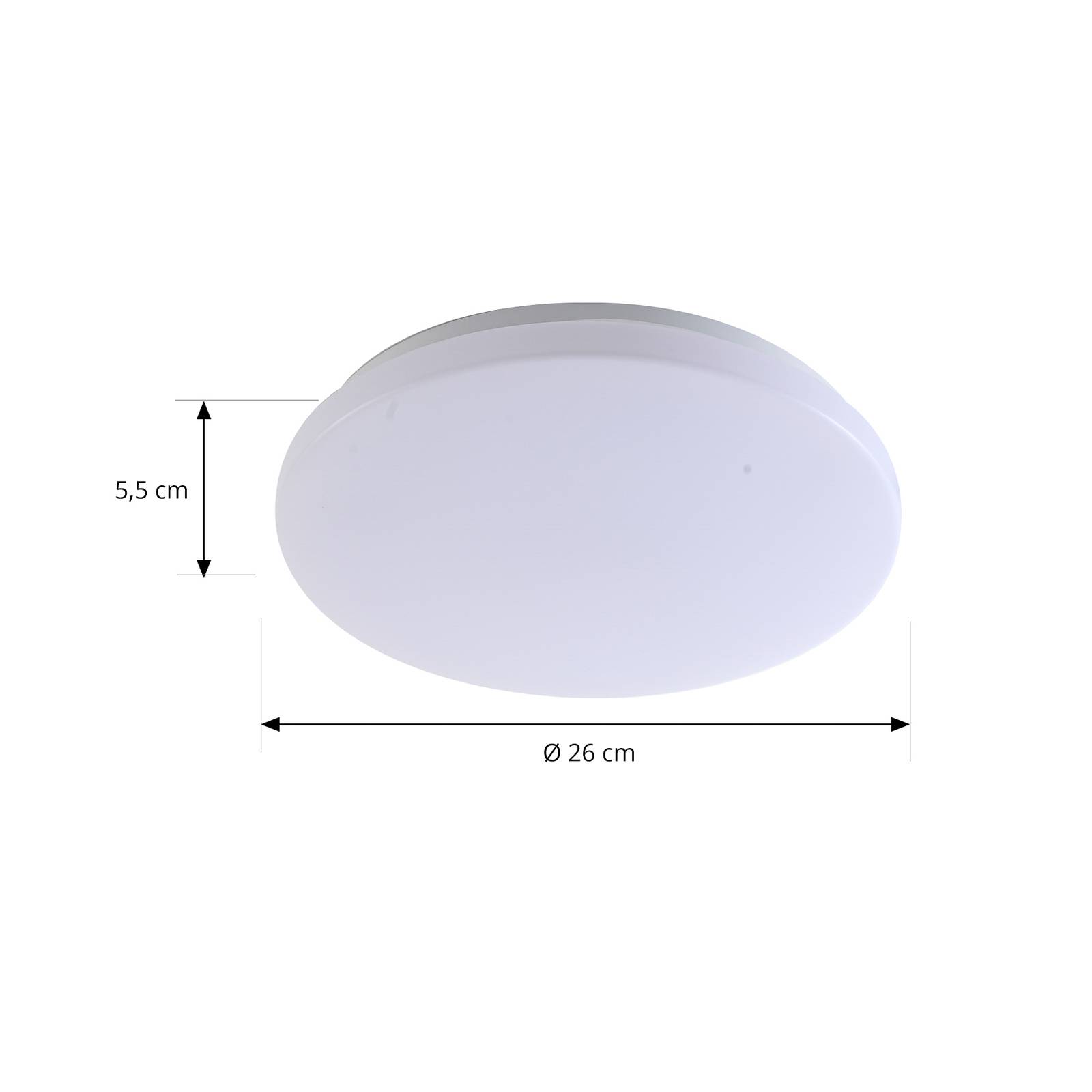 Zewnętrzna lampa sufitowa LED Kirkola, 4000 K, Ø 34 cm, biały