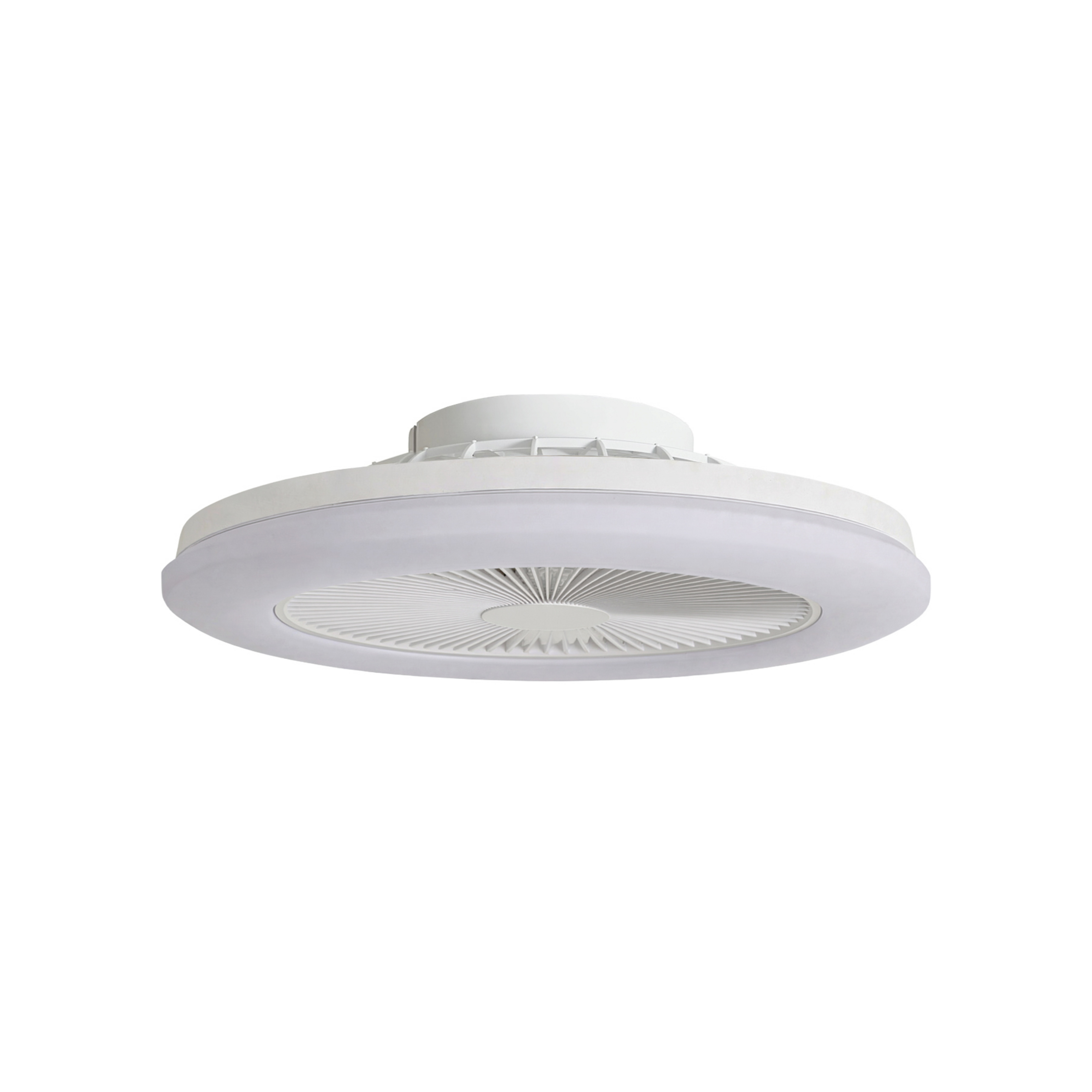 Ventilateur de plafond LED Vedin, Ø 45 cm, RGBW, à intensité variable, blanc,