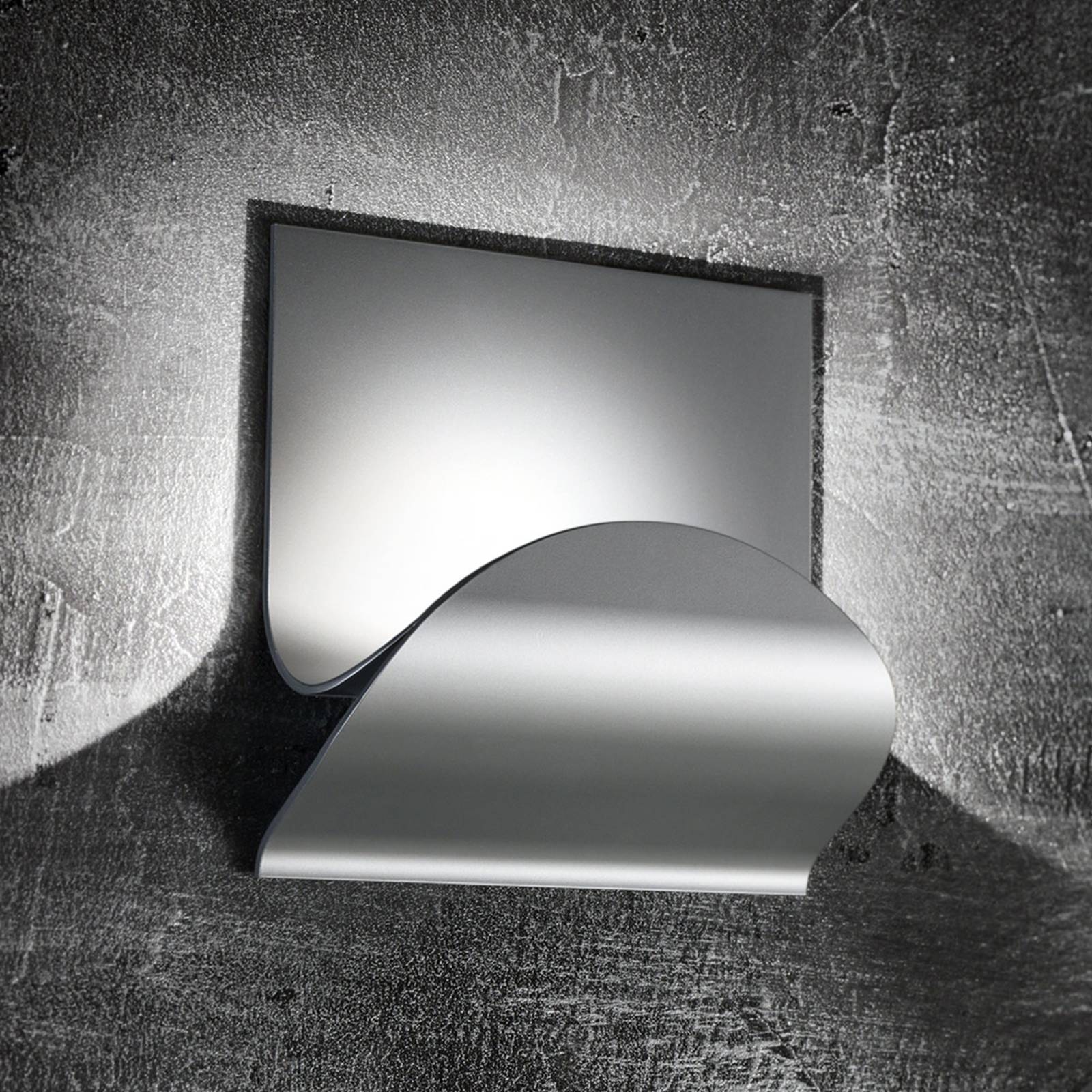 Cini & Nils Cini&Nils Incontro LED wall light matt silver, for Hallway, metal, 15 W, energy efficiency: A+, W: 21.5 cm, H: 21.5 cm
