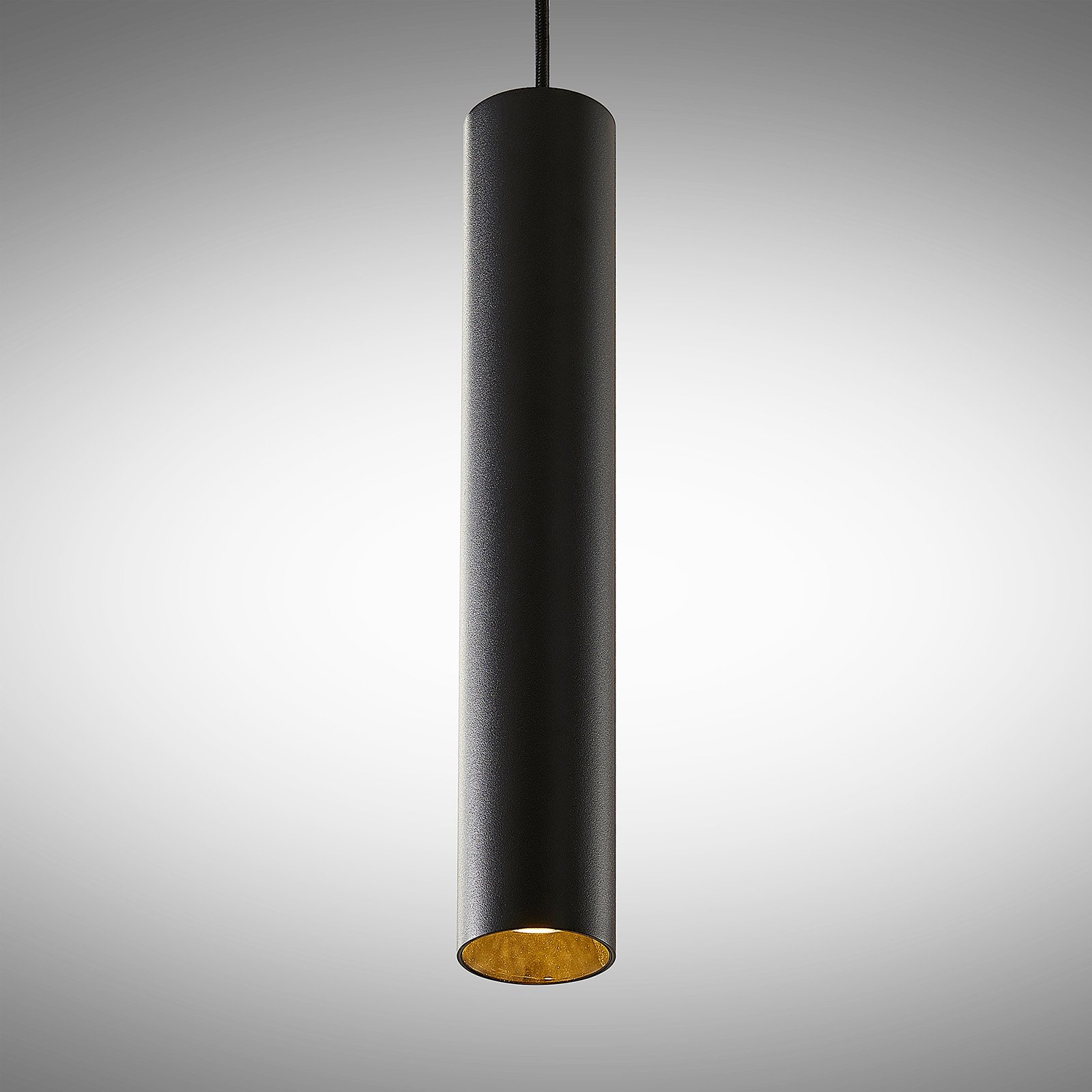 Arcchio Ejona lampa wisząca, wysokość 35 cm czarna