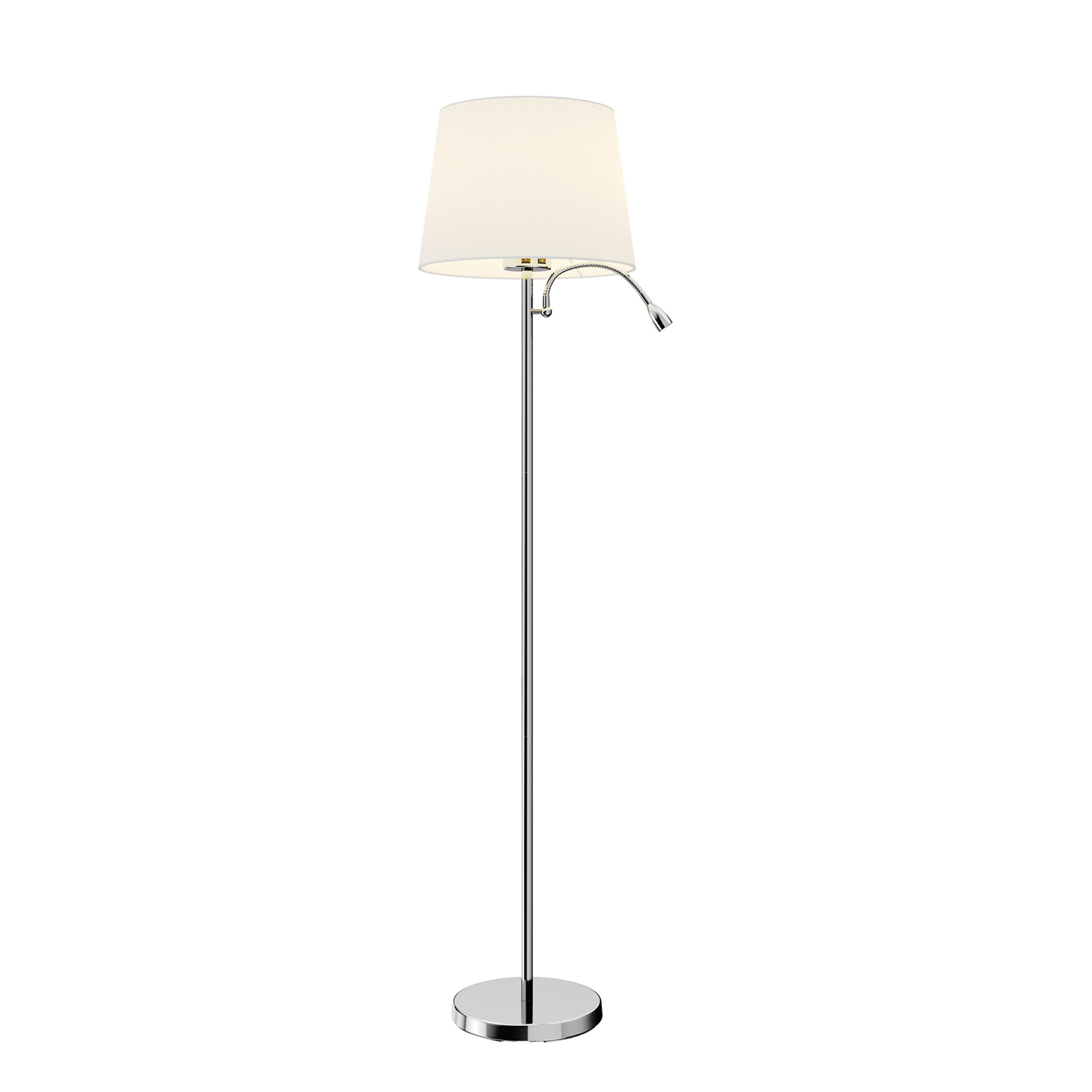 Benjiro Lampadaire White/Chrome - Lindby