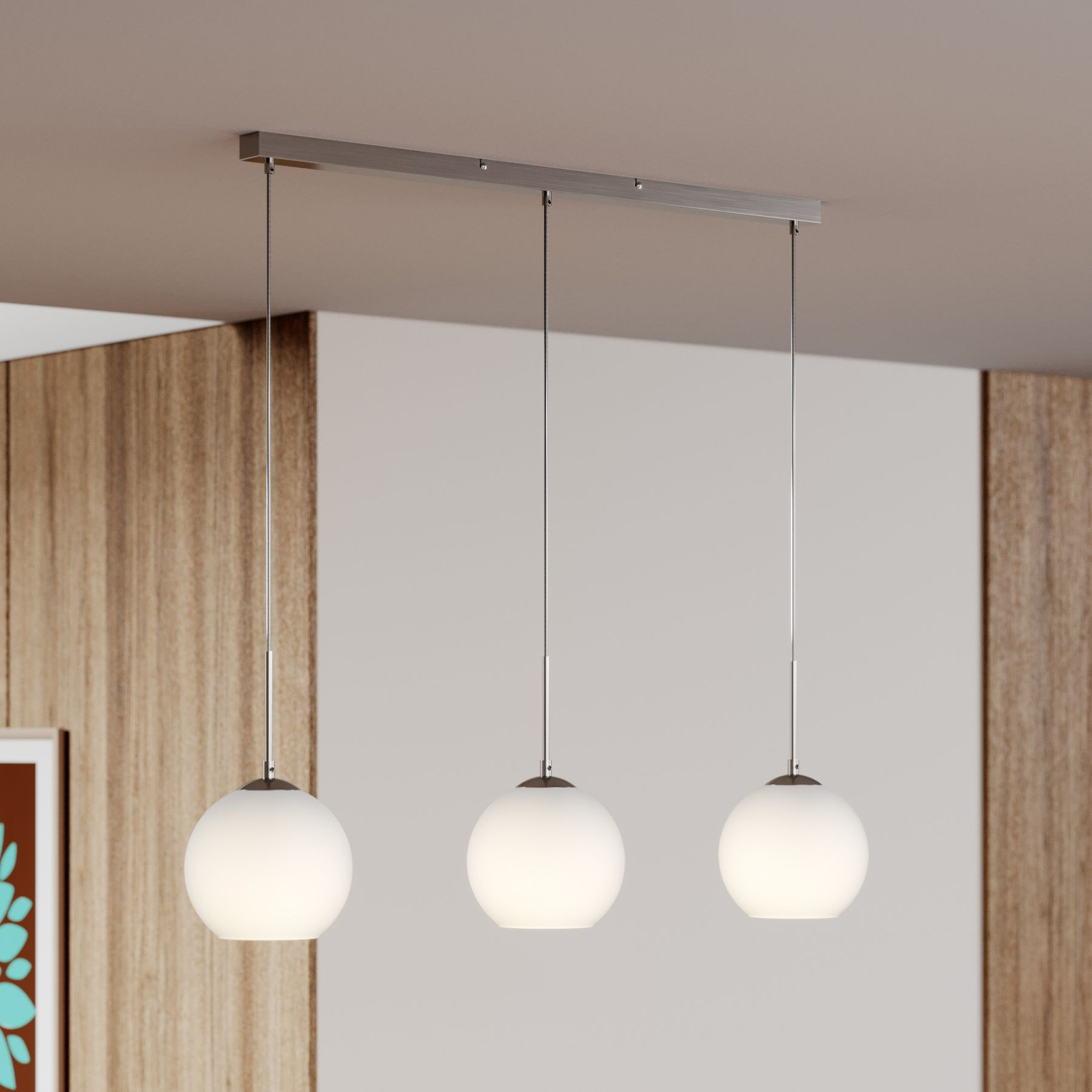 Lindby Smart LED závesná lampa Morrigan, aplikácia