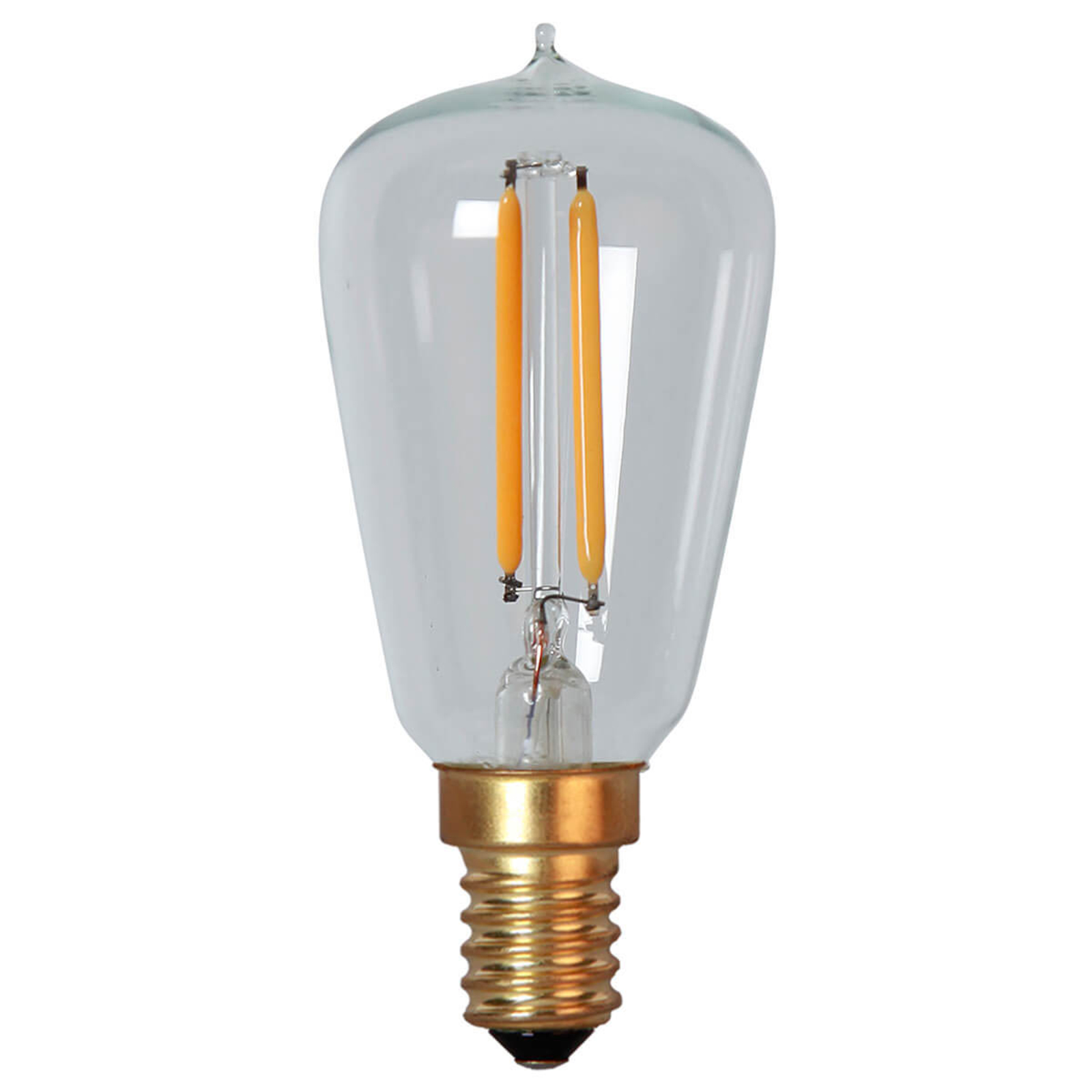 E14 1.7W 827 LED rustiek lamp, dimbaar
