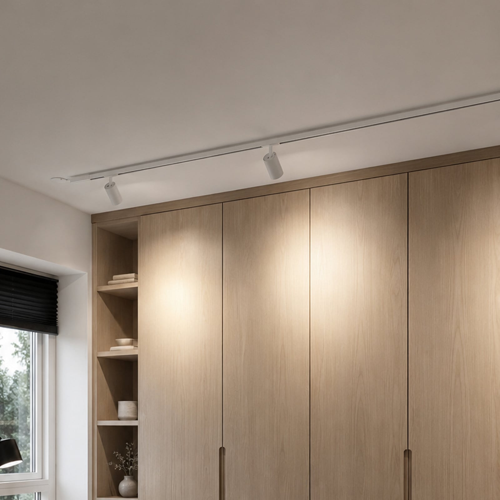 Designline Tube spårstrålkastare, vit, GU10 – Antidark - Vardagsrum - Metall