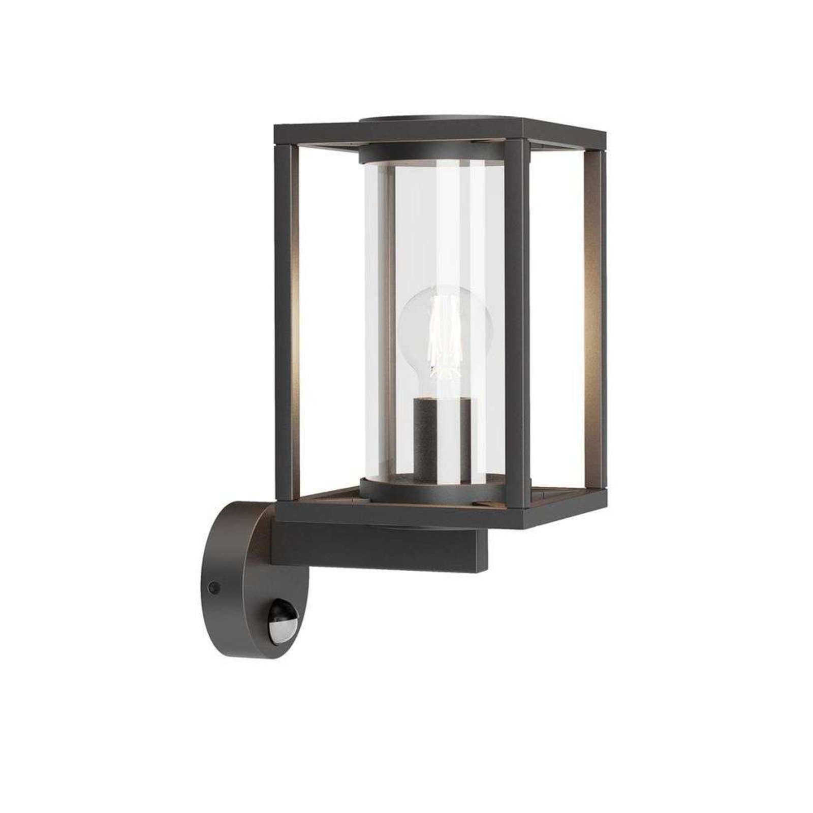 Ferda Up Outdoor Wall Lamp IP44 w/Sensor Graphite - Lucande