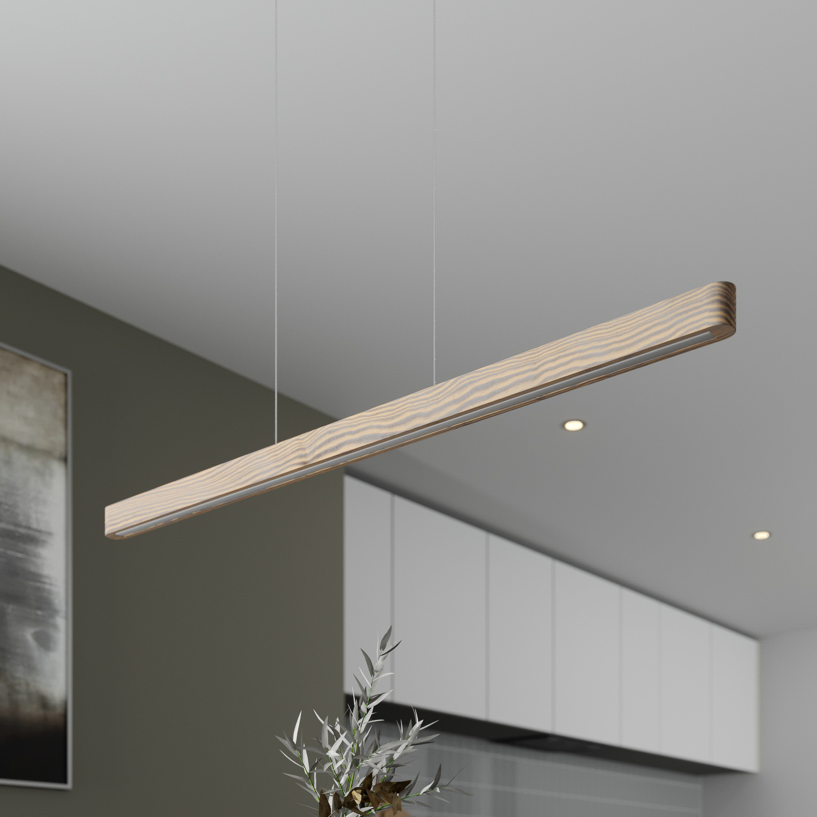 LED hanglamp Forrestal, lengte 90 cm