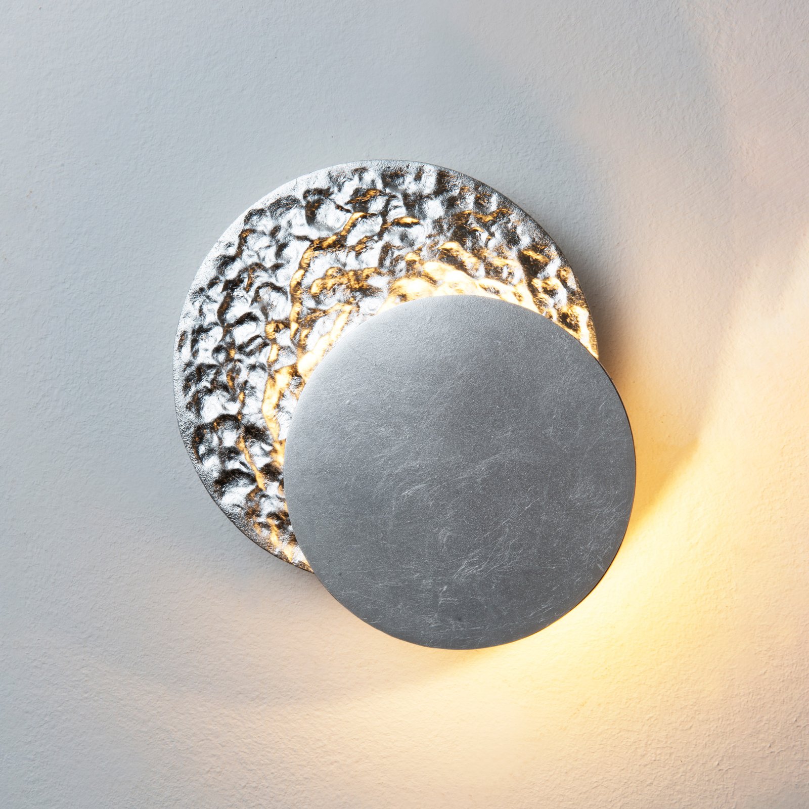 Coronare Piccolo LED wall light, silver