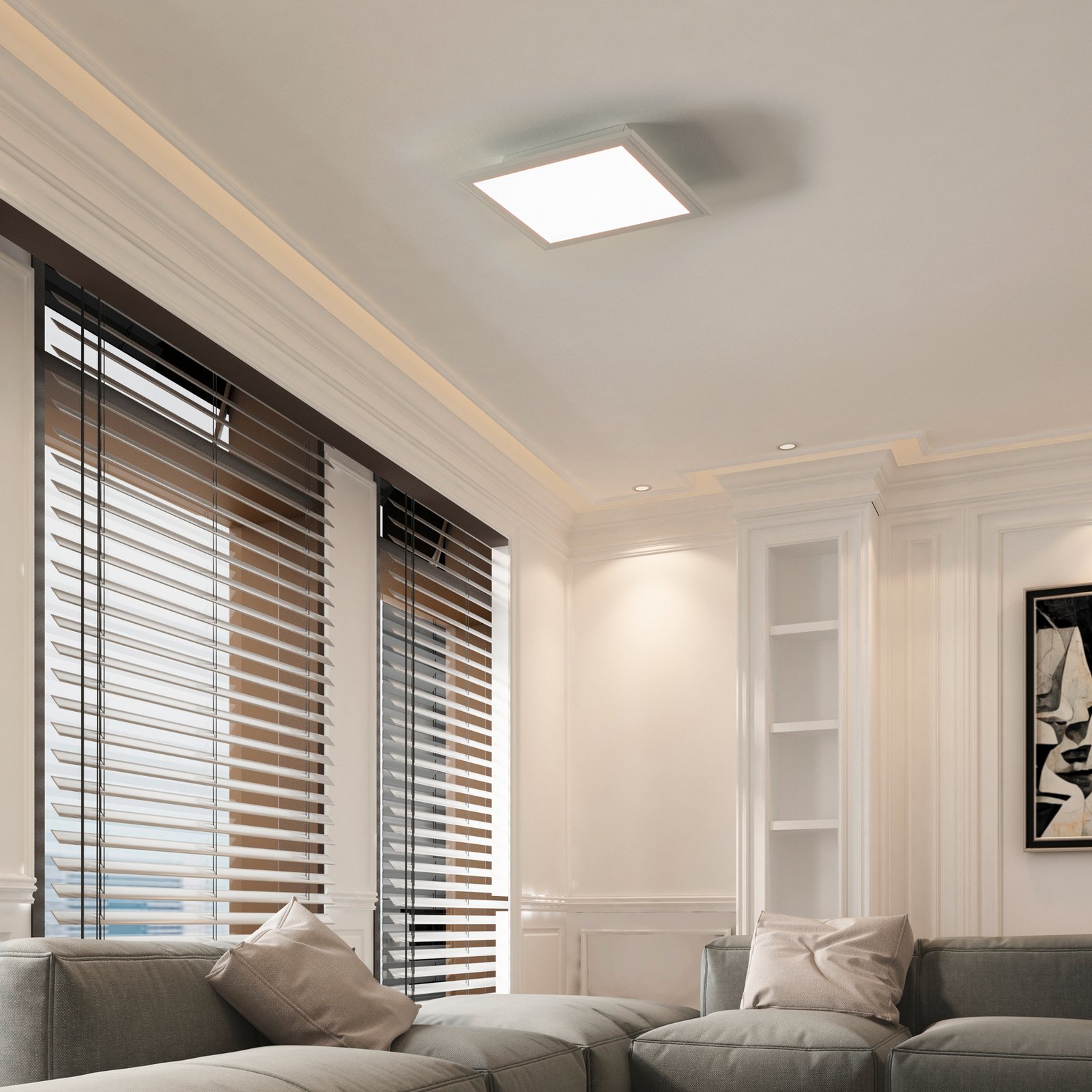 EGLO connect CCT Plafonnier 30x30cm blanc