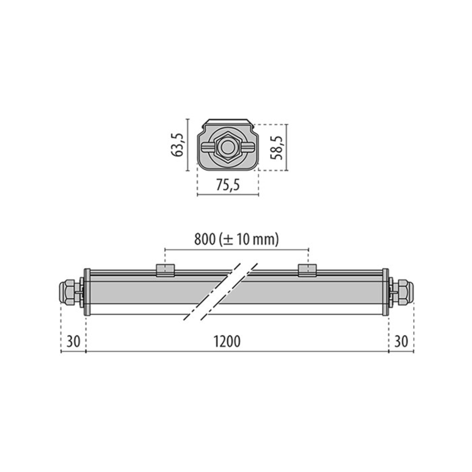 LED ceiling light Norma+120/150 CL