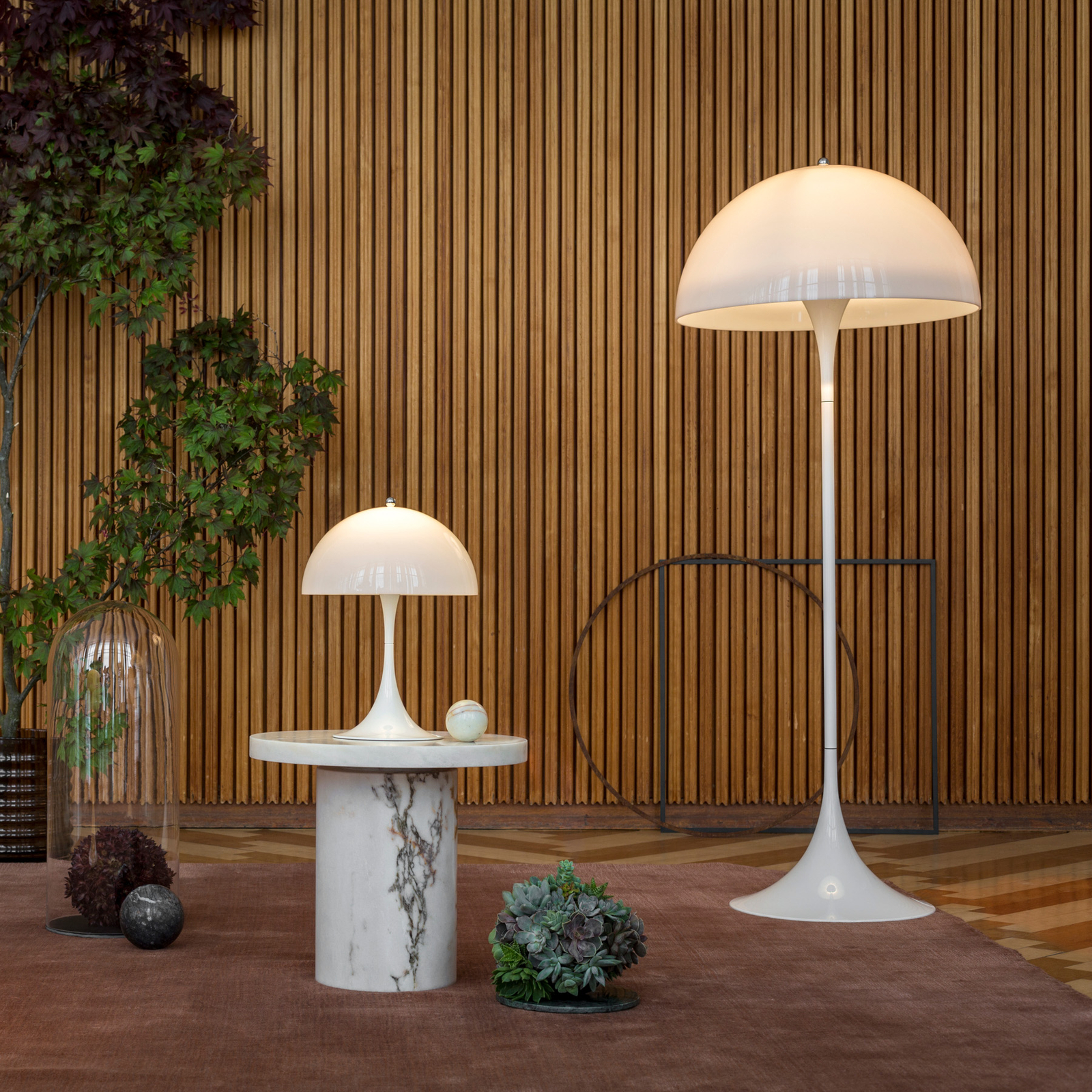 Panthella 250 Prijenosni Stolna lampa Opal - Louis Poulsen