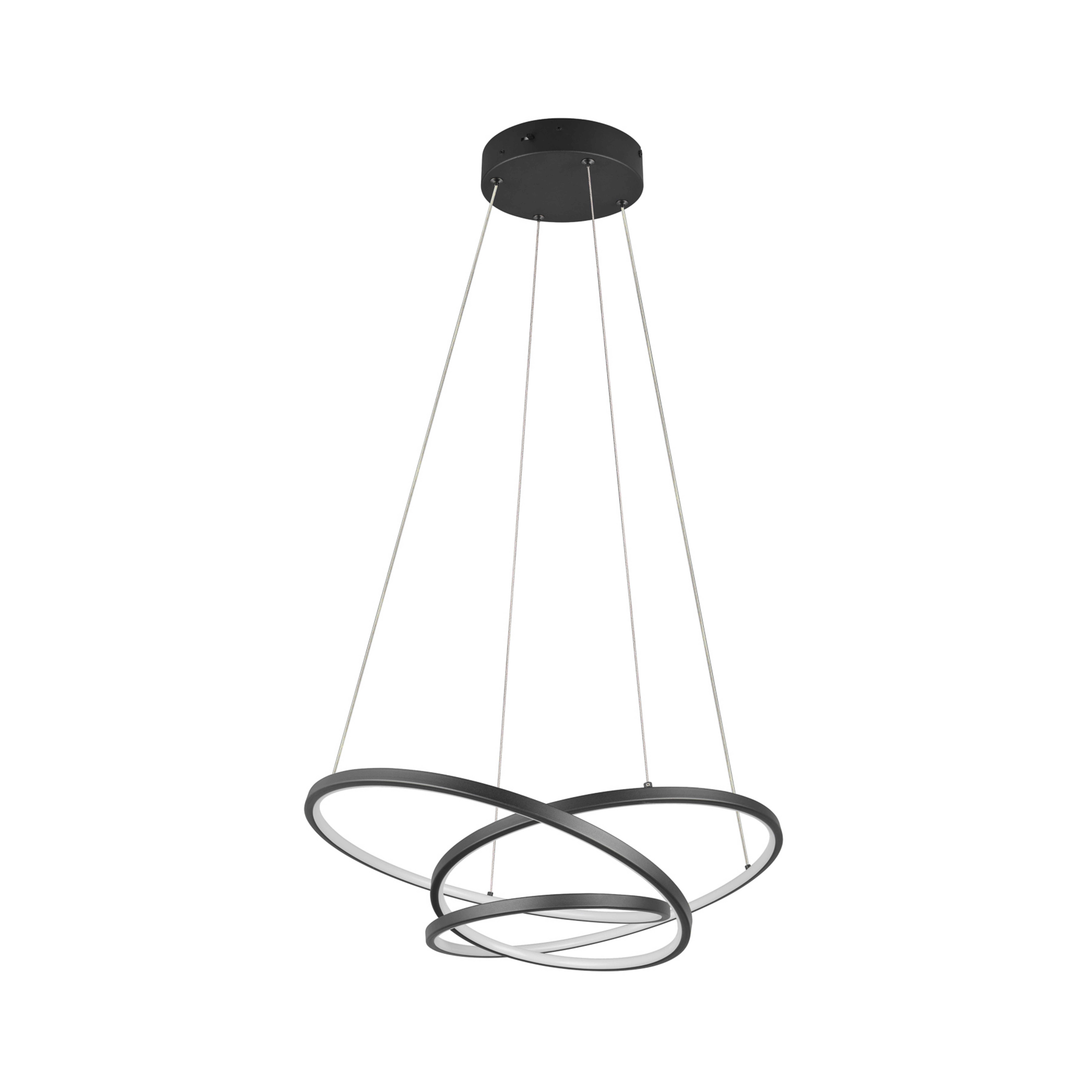 LED rippvalgusti Darvin pikkus 64 cm must matt metall CCT