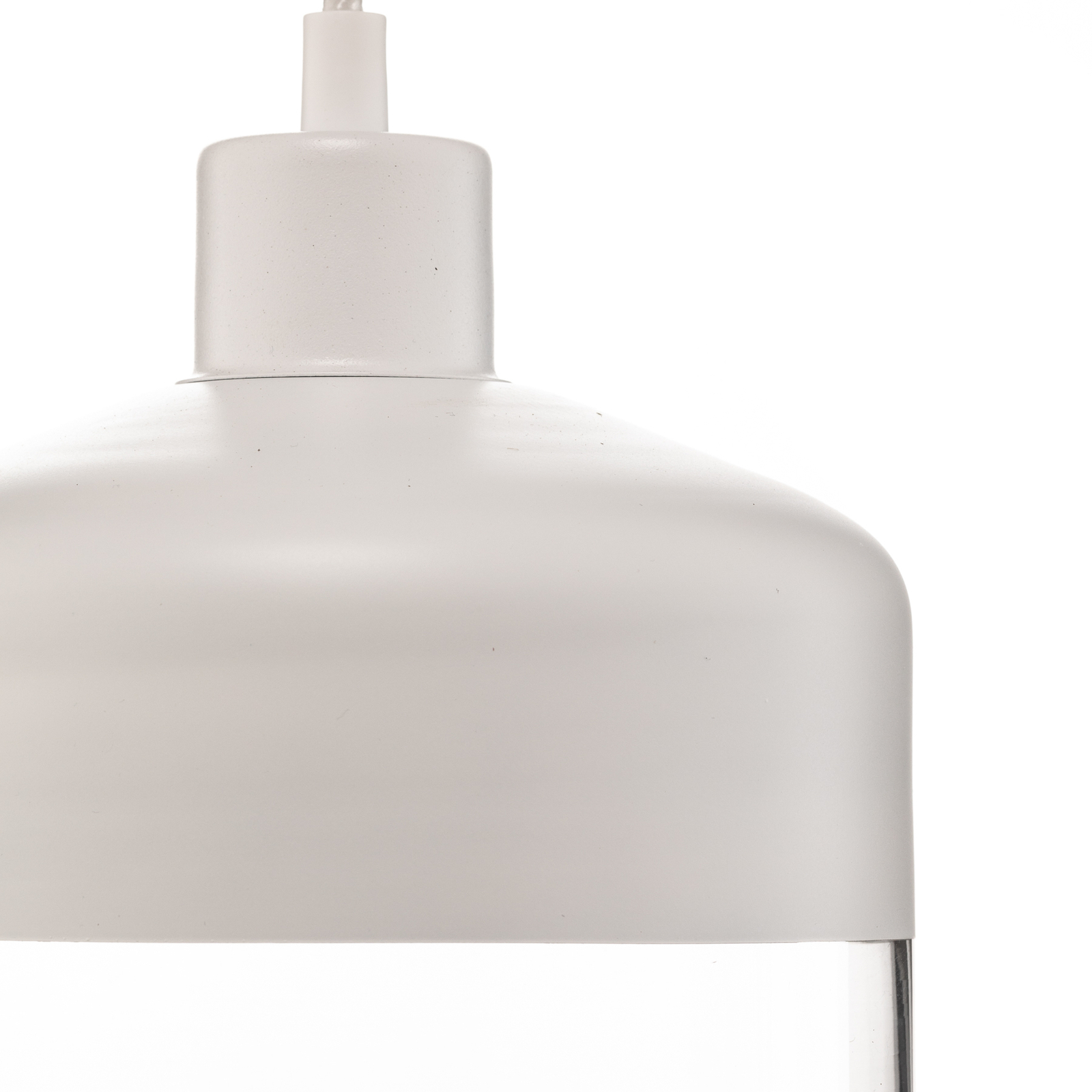 Lampa wisząca Monochrome Flash przezroczysta/biała Ø 17cm