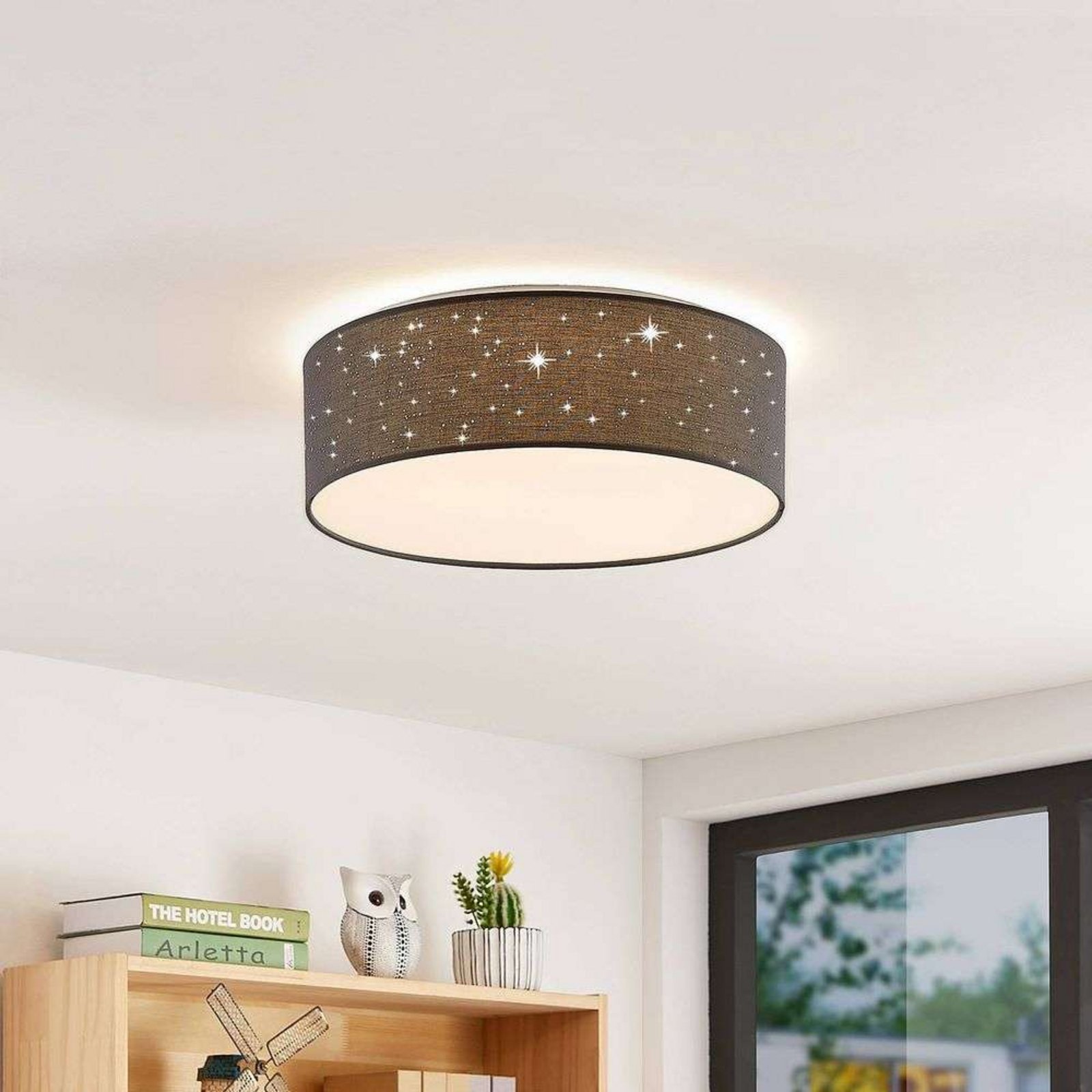 Ellamina LED Kattovalaisin Ø40 Dark Grey - Lindby