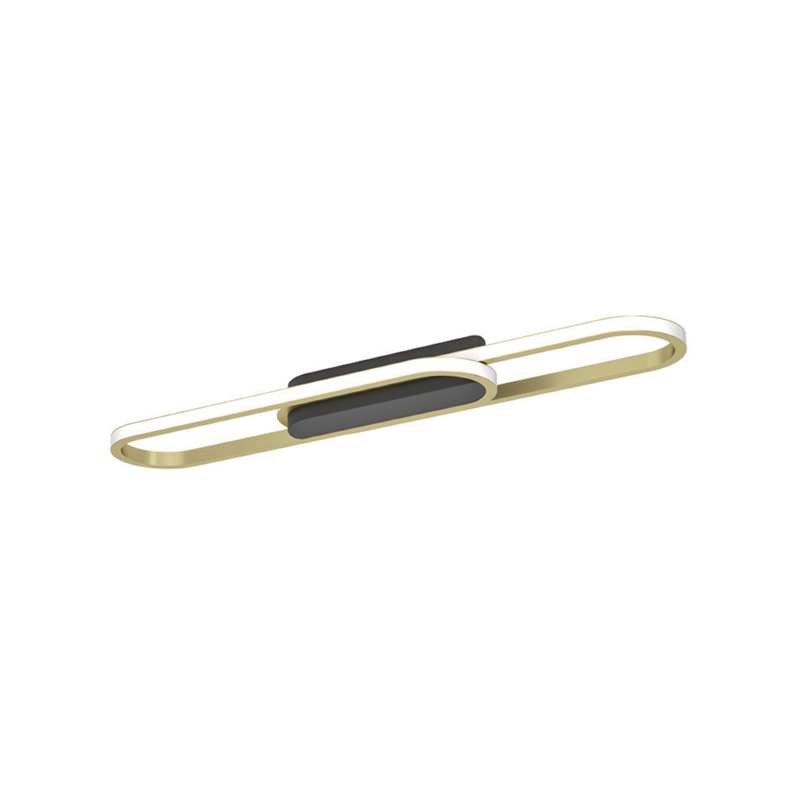 Plafonnier LED EGLO CONIVARENA, noir/laiton, 69 cm, CCT Plafonnier LED EGLO CONIVARENA, noir/laiton, 69 cm, CCT