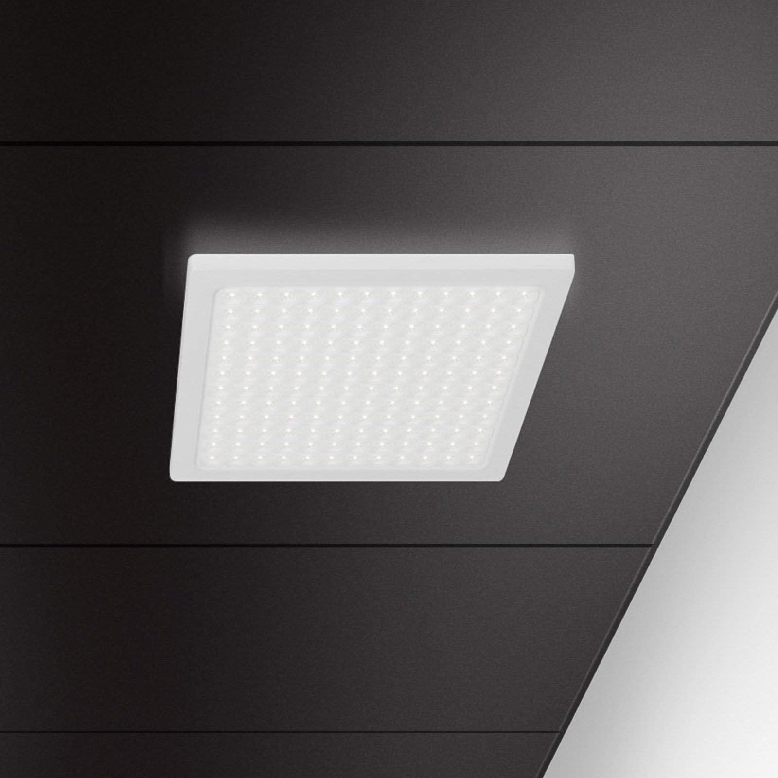 REGENT LIGHTING Regent Dime Office ceiling light 63 cm 43 W 4,000K, for Workroom / Office, metal, 43 W, energy efficiency: A+, L: 63 cm, W: 63 cm, H: 3.6 cm