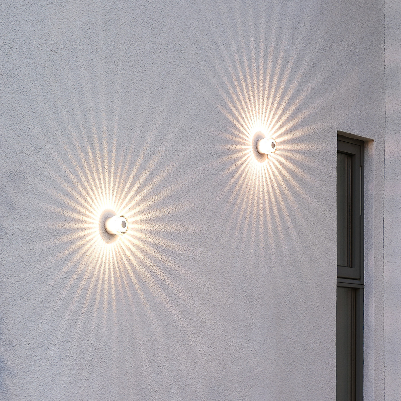 Monza venkovní nástěnné LED kulaté stříbrné 9cm