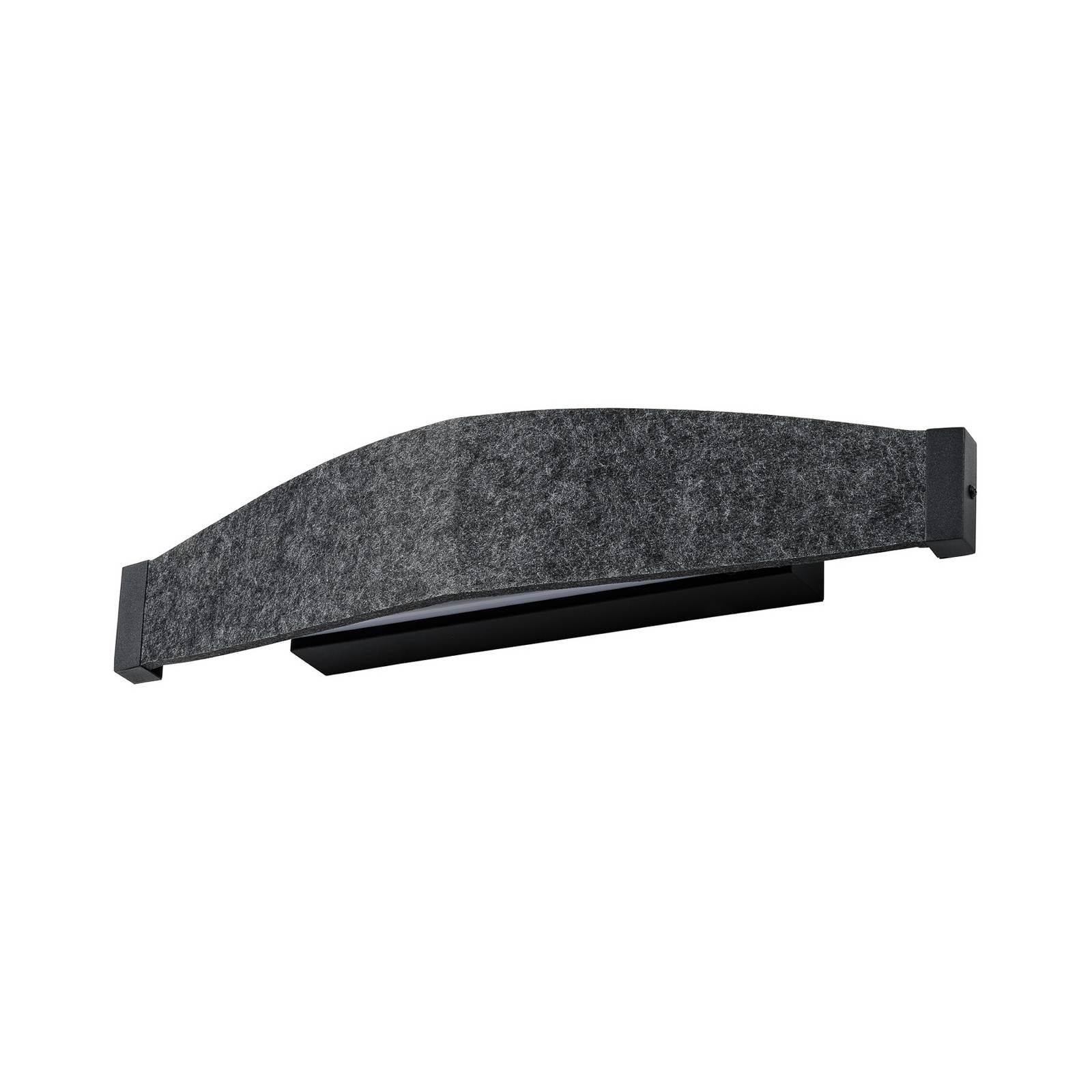 OSRAM LED-Wandlampe Decor Flat Felt, grau, Filz, 3.000 K