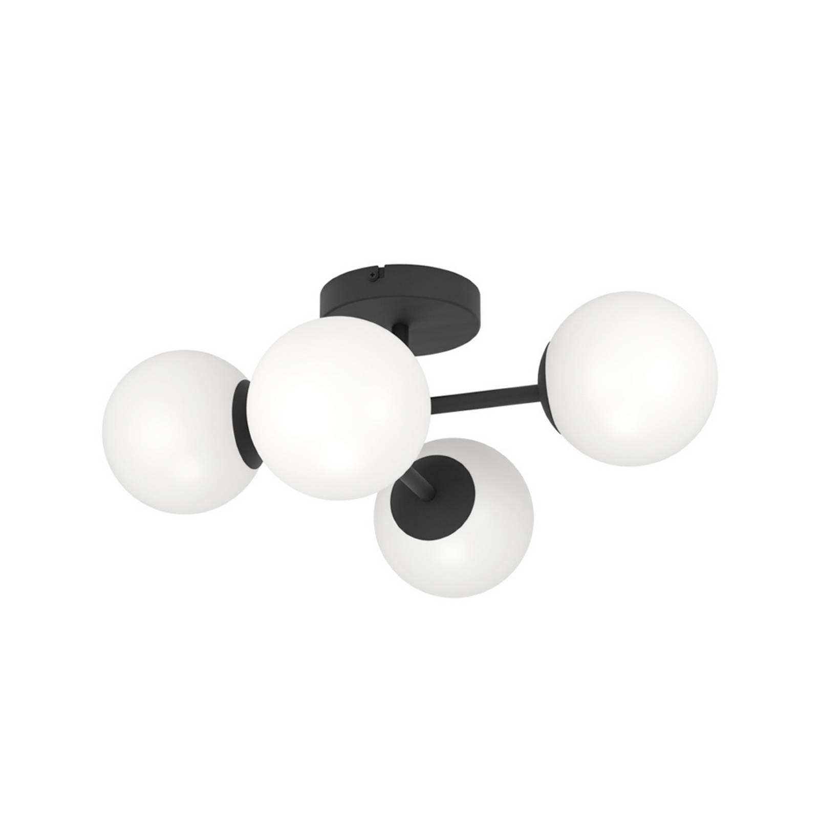 EGLO Deckenlampe CASTROVIDO schwarz 48 cm 4-flg. IP44 G9-LED