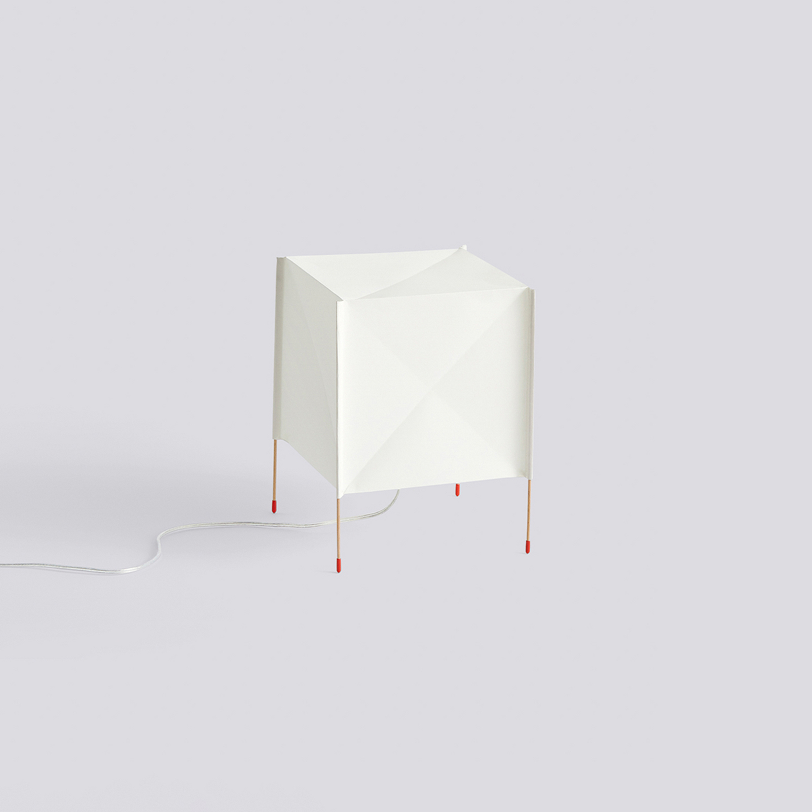 HAY Paper Cube table lamp, white, UK plug, 31 cm, wood HAY Paper Cube table lamp, white, UK plug, 31 cm, wood