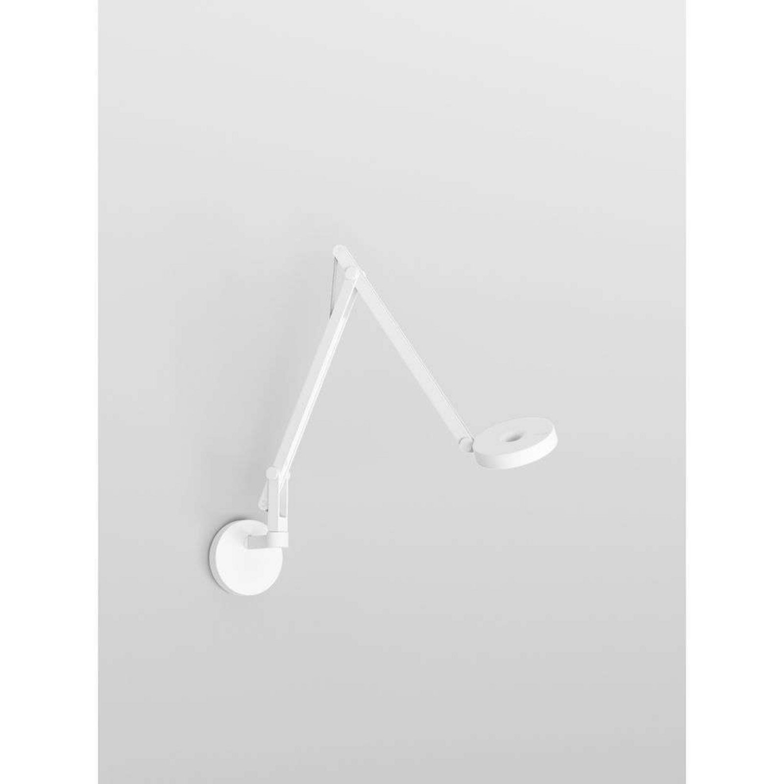 String W2 Mini Aplică de Perete TW Matt White/Silver - Rotaliana