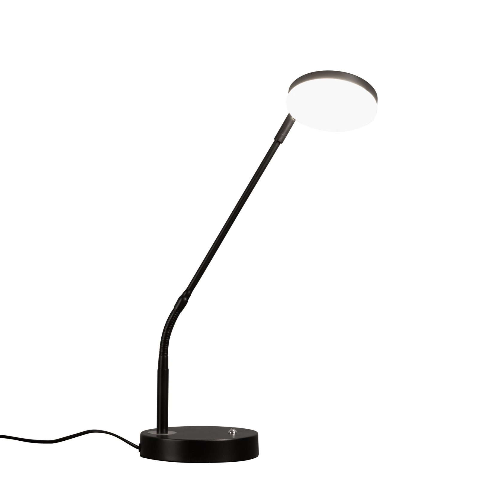 LED stolna lampa Sorento, pješčano crna, visina 48 cm, CCT prigušivač