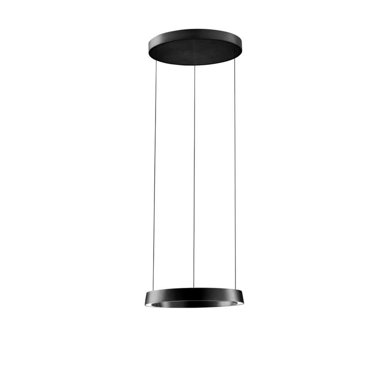 Edge Round Lampada a Sospensione Ø500 Carbon Black - LIGHT-POINT