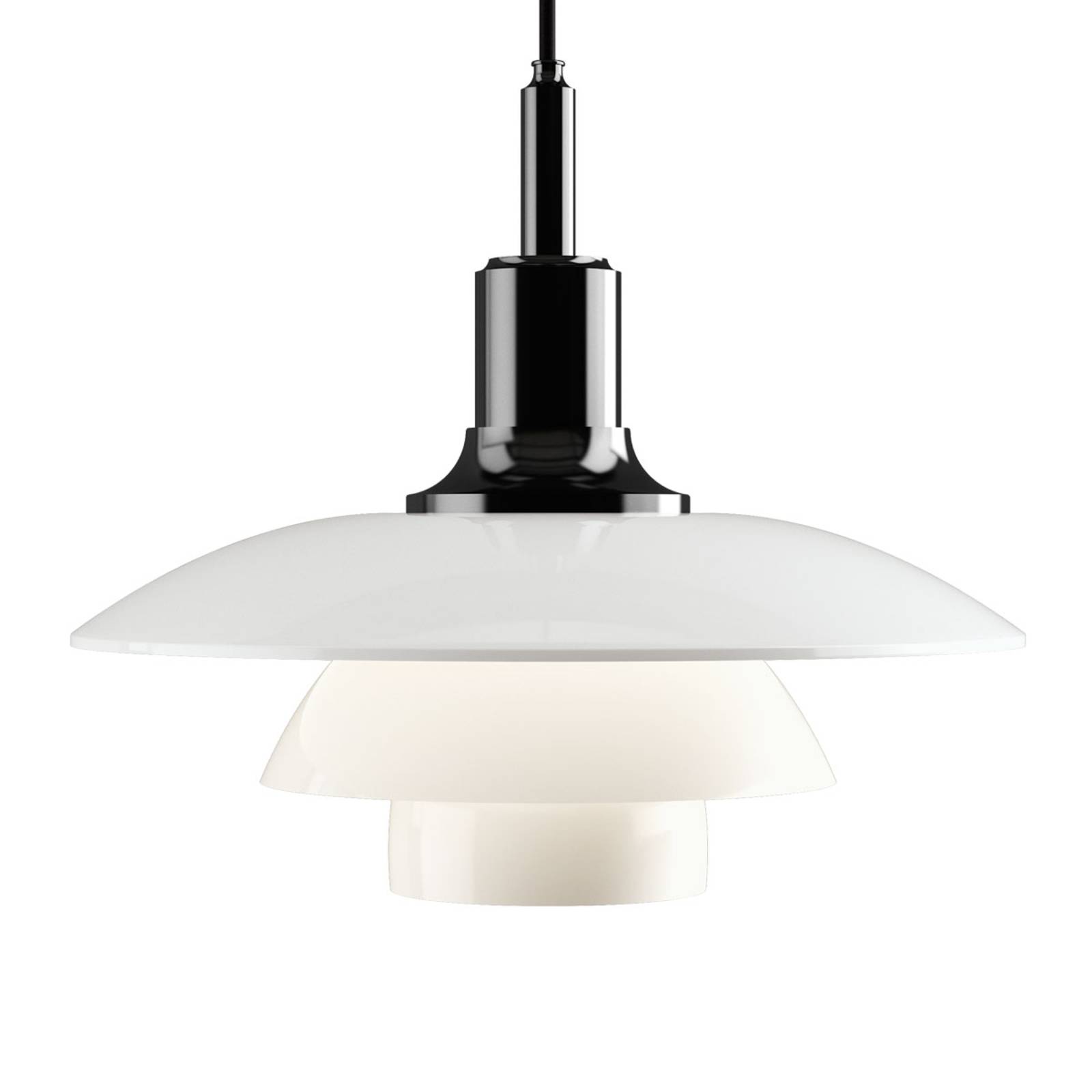 Louis Poulsen PH 3 1/2-3 glaspendellampa svart