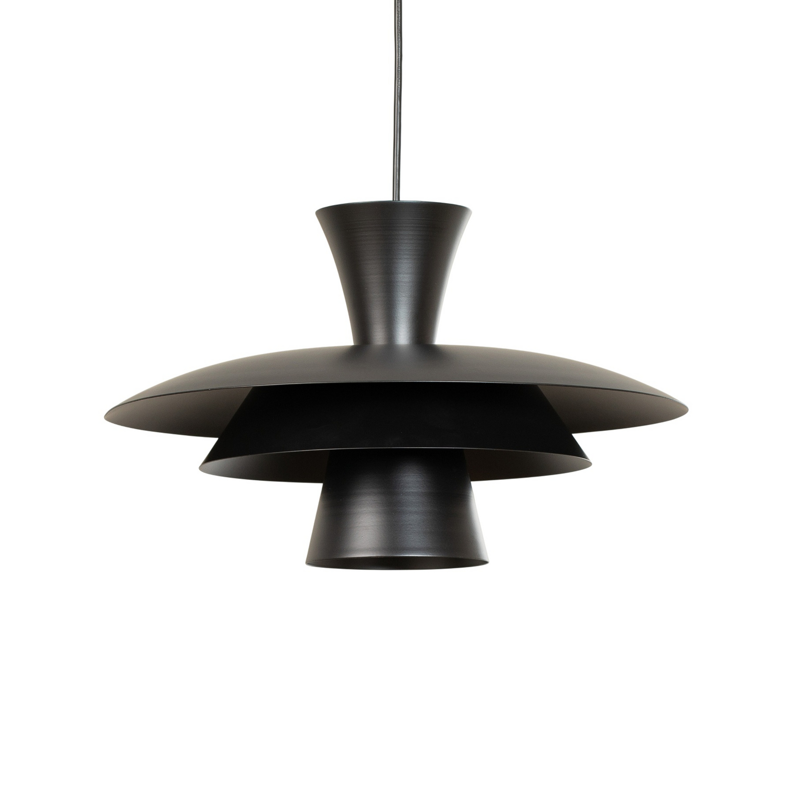 Lampada a sospensione Plato, nero, metallo, Ø 38 cm, E27