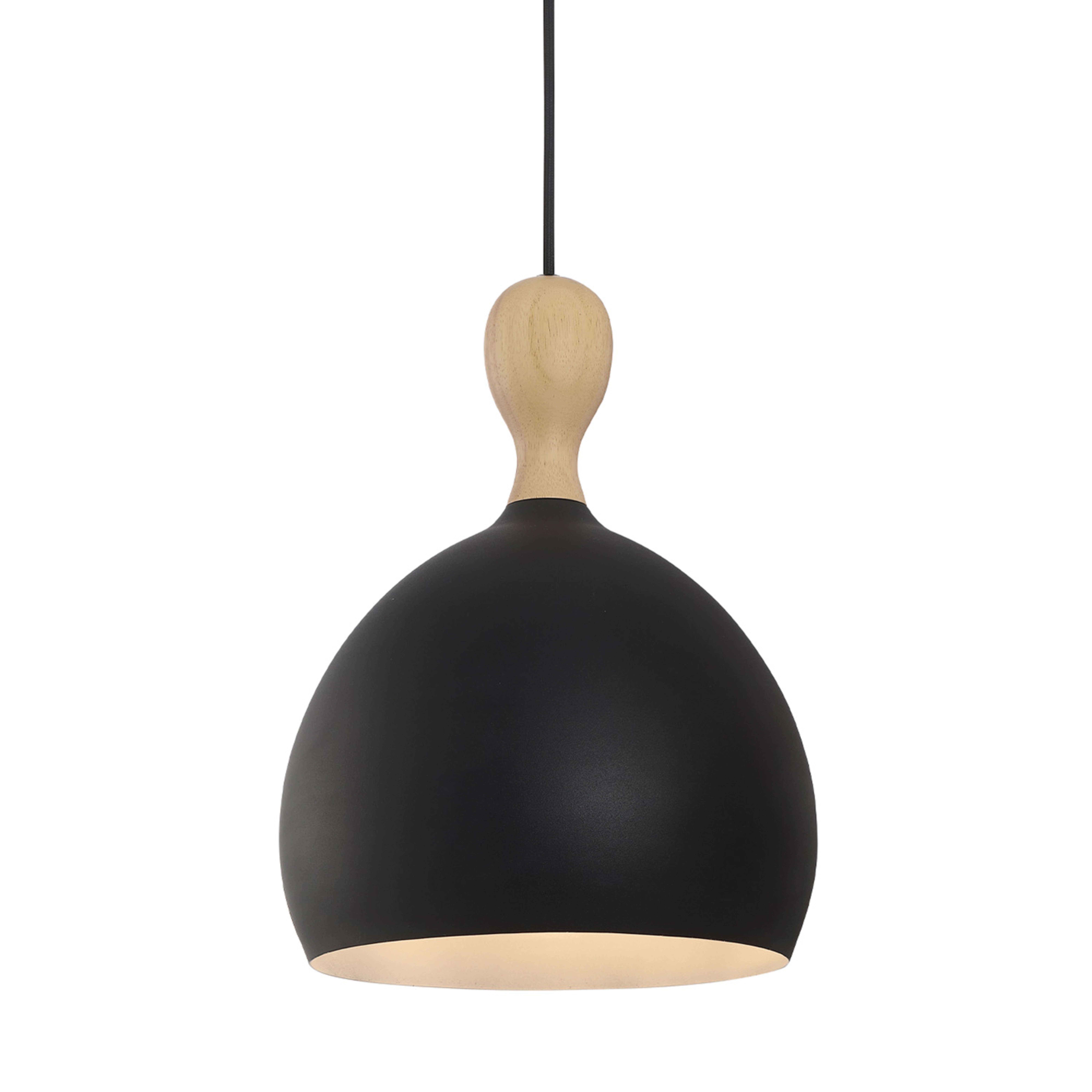 Dueodde hanglamp, zwart Ø 24 cm metaal E27 - Halo Design