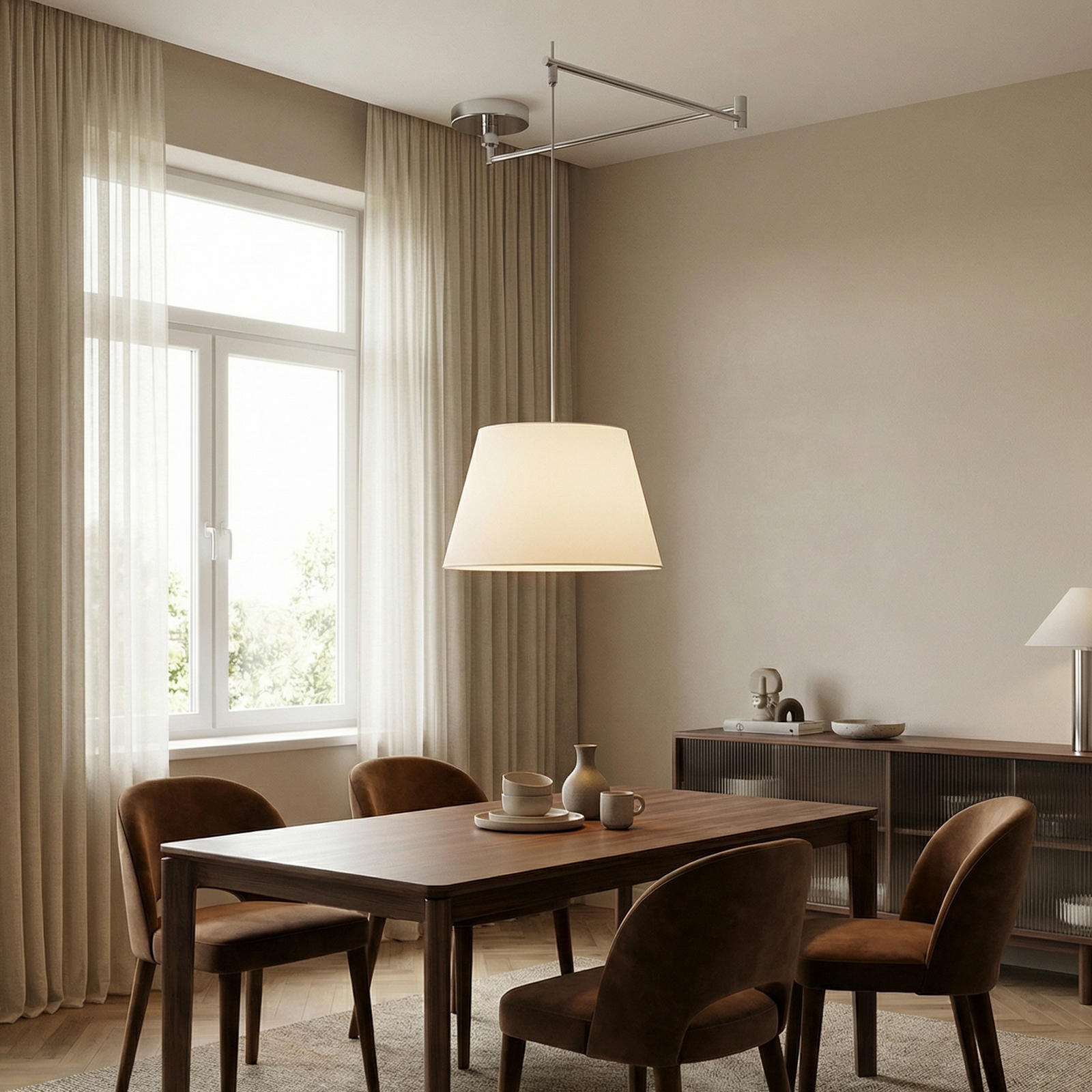 Helestra Certo sospensione conica 1 luce bianco Helestra Certo sospensione conica 1 luce bianco