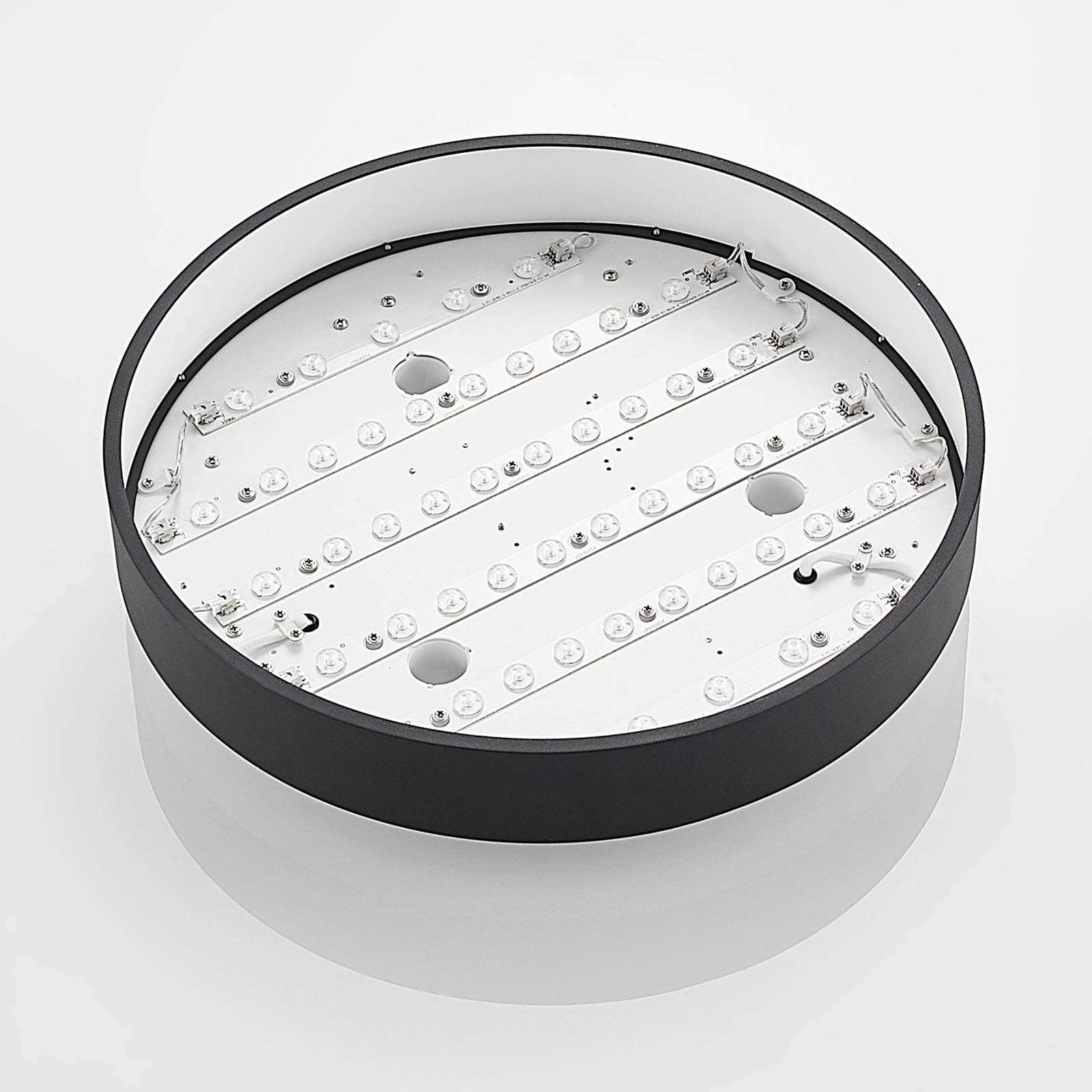 Vanida LED stropna svjetiljka, crna, Ø 40 cm, gore/dolje - Arcchio