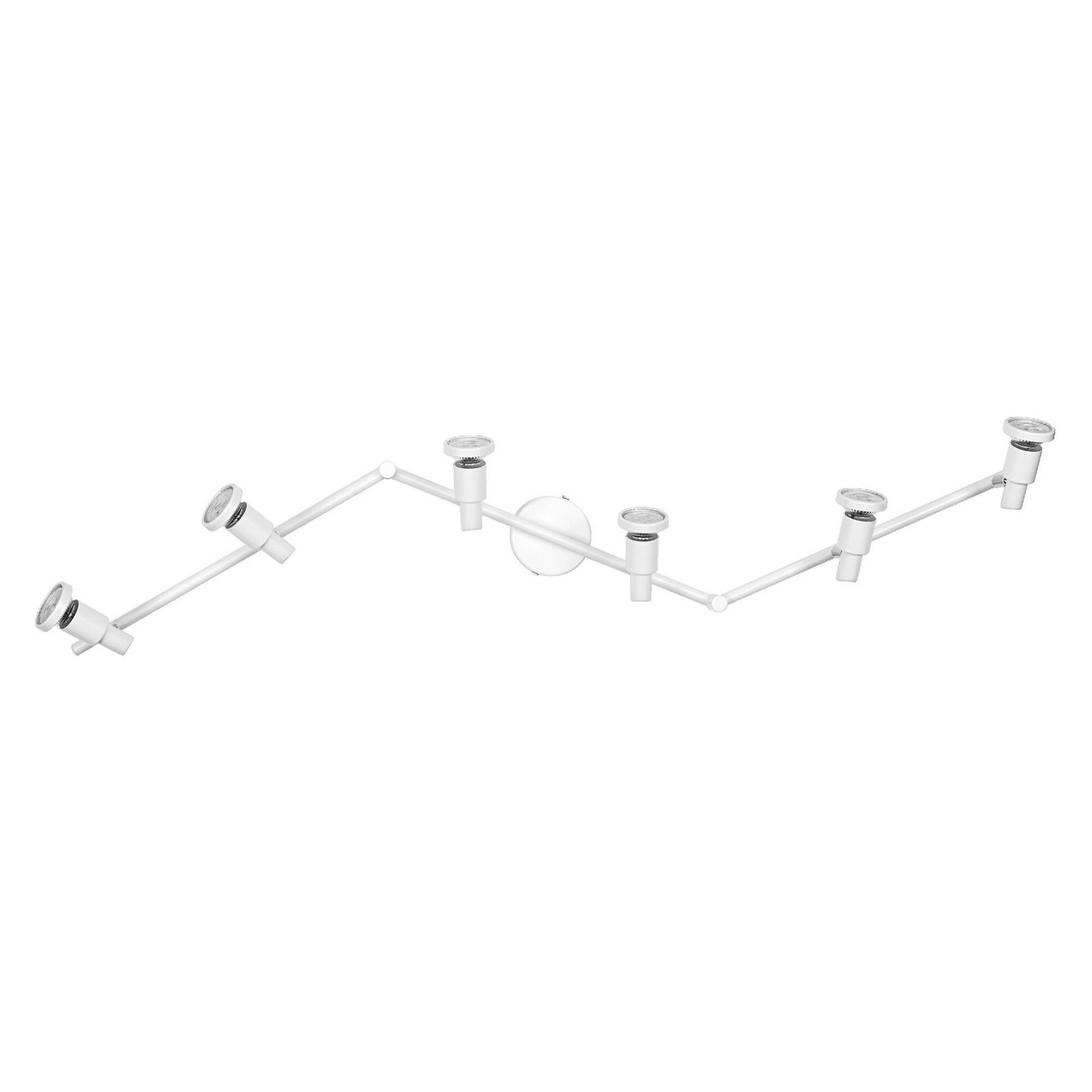 OSRAM Deckenstrahler, weiß, 6-flg., Metall, GU10-LED 927 dim