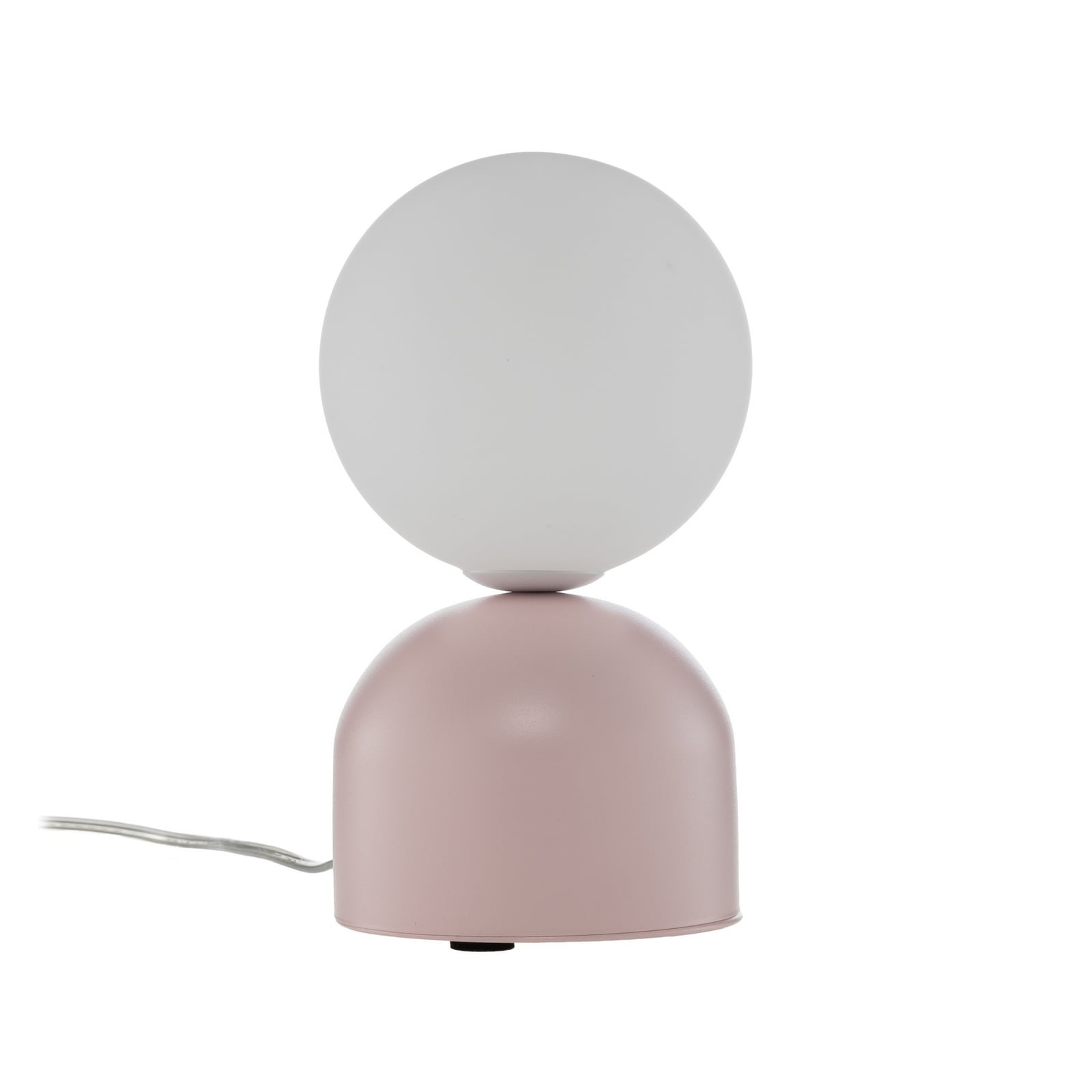 Bordslampa Miki, rosa, glas, höjd 21 cm, G9