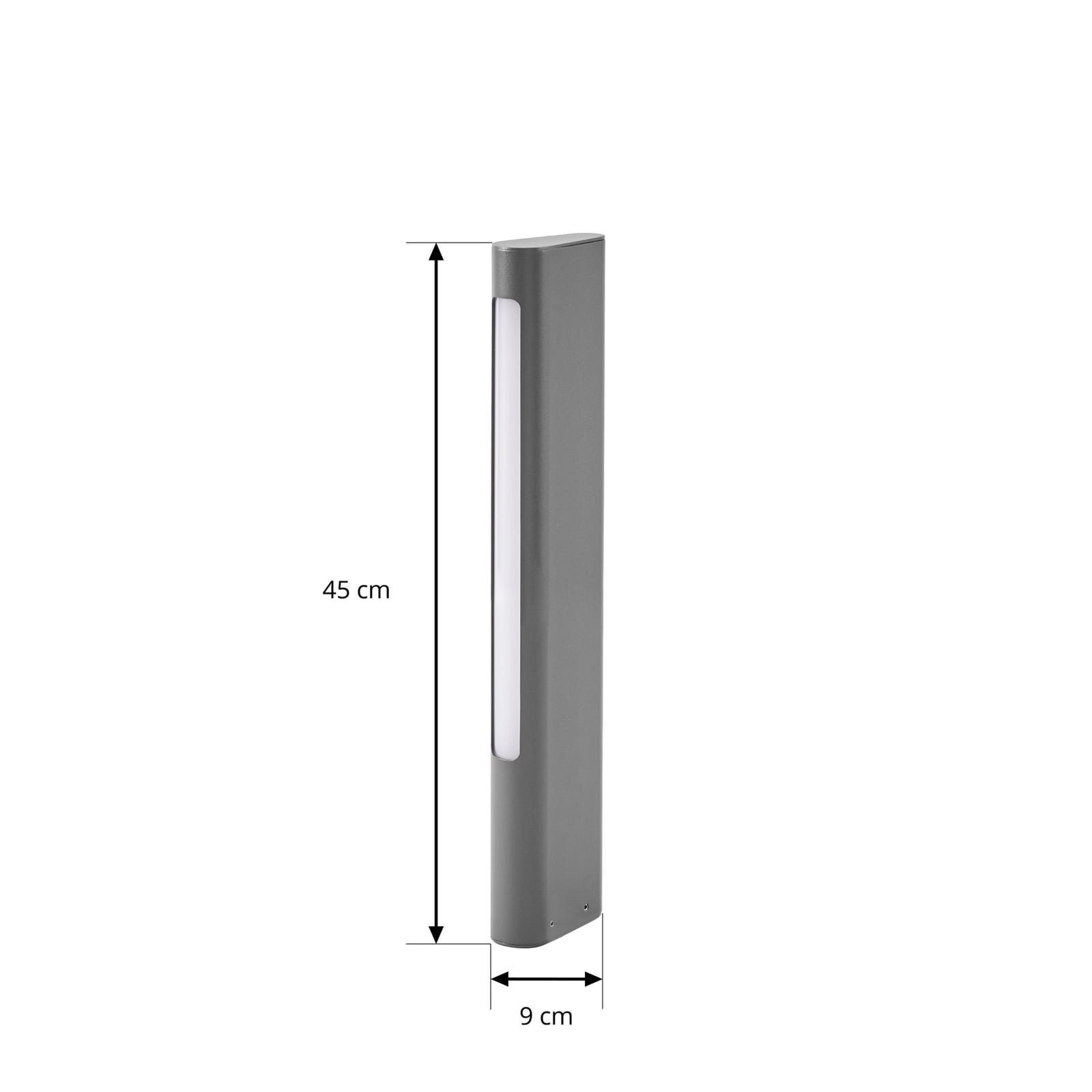 Celiora LED path light, height 45 cm, anthracite, IP65 - Lucande Celiora LED path light, height 45 cm, anthracite, IP65 - Lucande